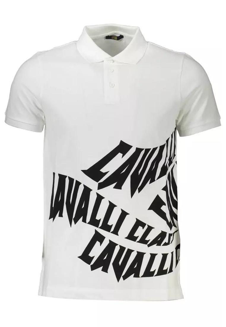 Cavalli Class Blue Cotton Men T-Shirt main image 1