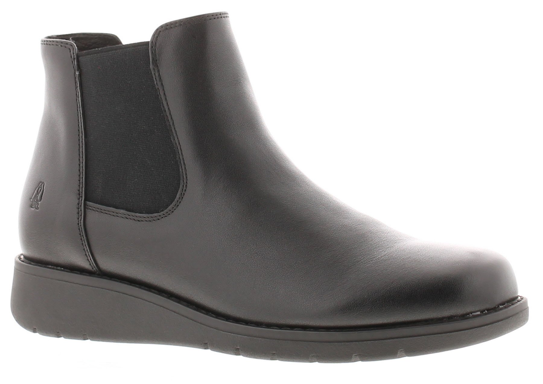 Hush Puppies Dames Enkellaarzen Leonie Leer Instap Zwart - Main Image