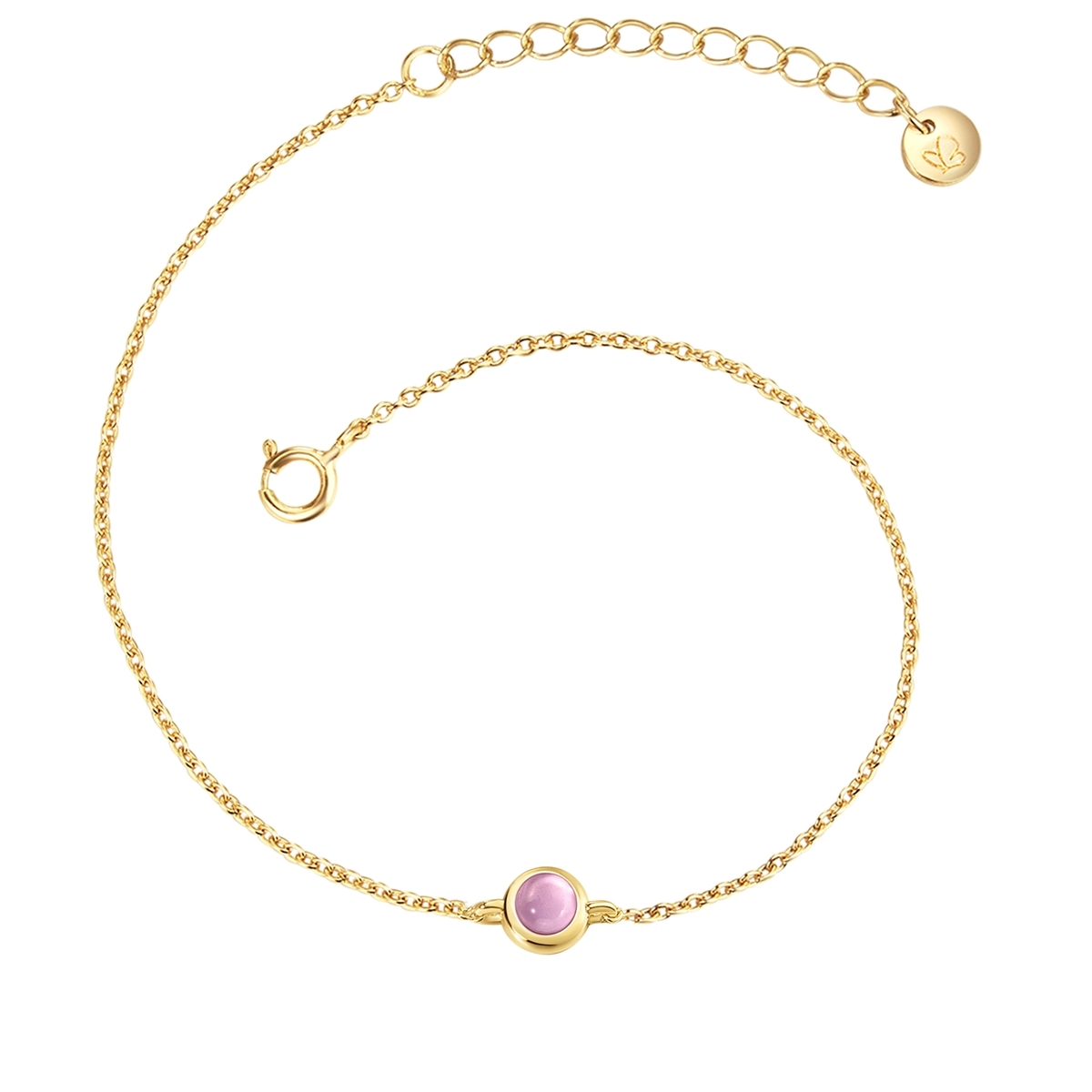 Glanzstücke München Polsino Orecchio Donna In Argento Sterling 925 – Placcato Oro Rosa, Senza Foro - 6