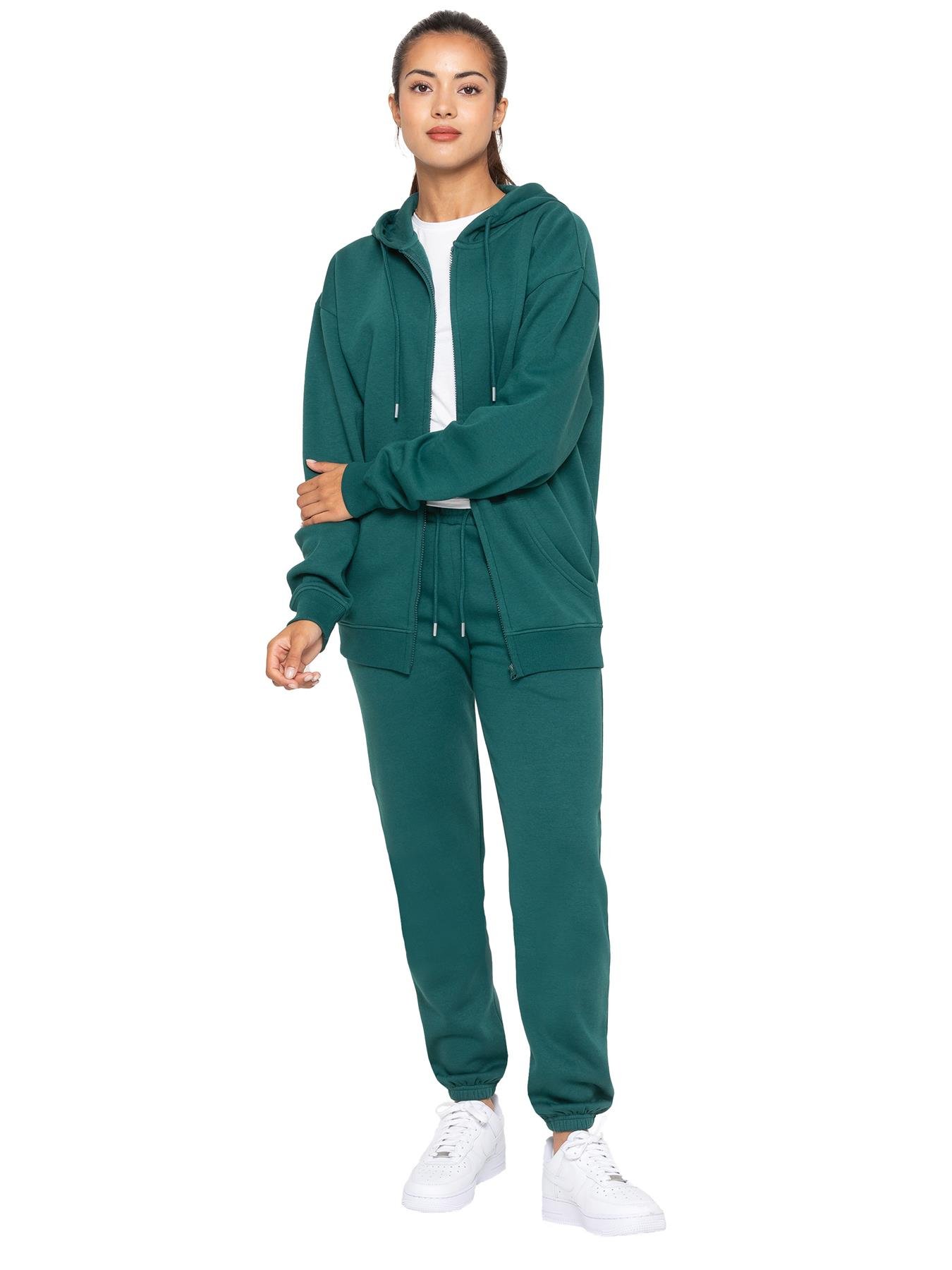 Dark green sales tracksuit womens