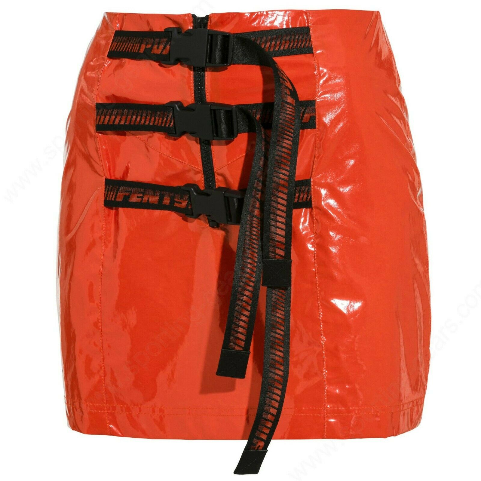 Puma x Fenty Orange Mini Skirt Womens