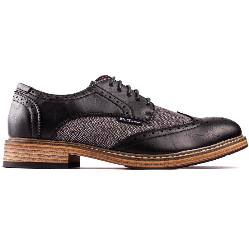 Ben sherman mens triumph formal brogues black deals