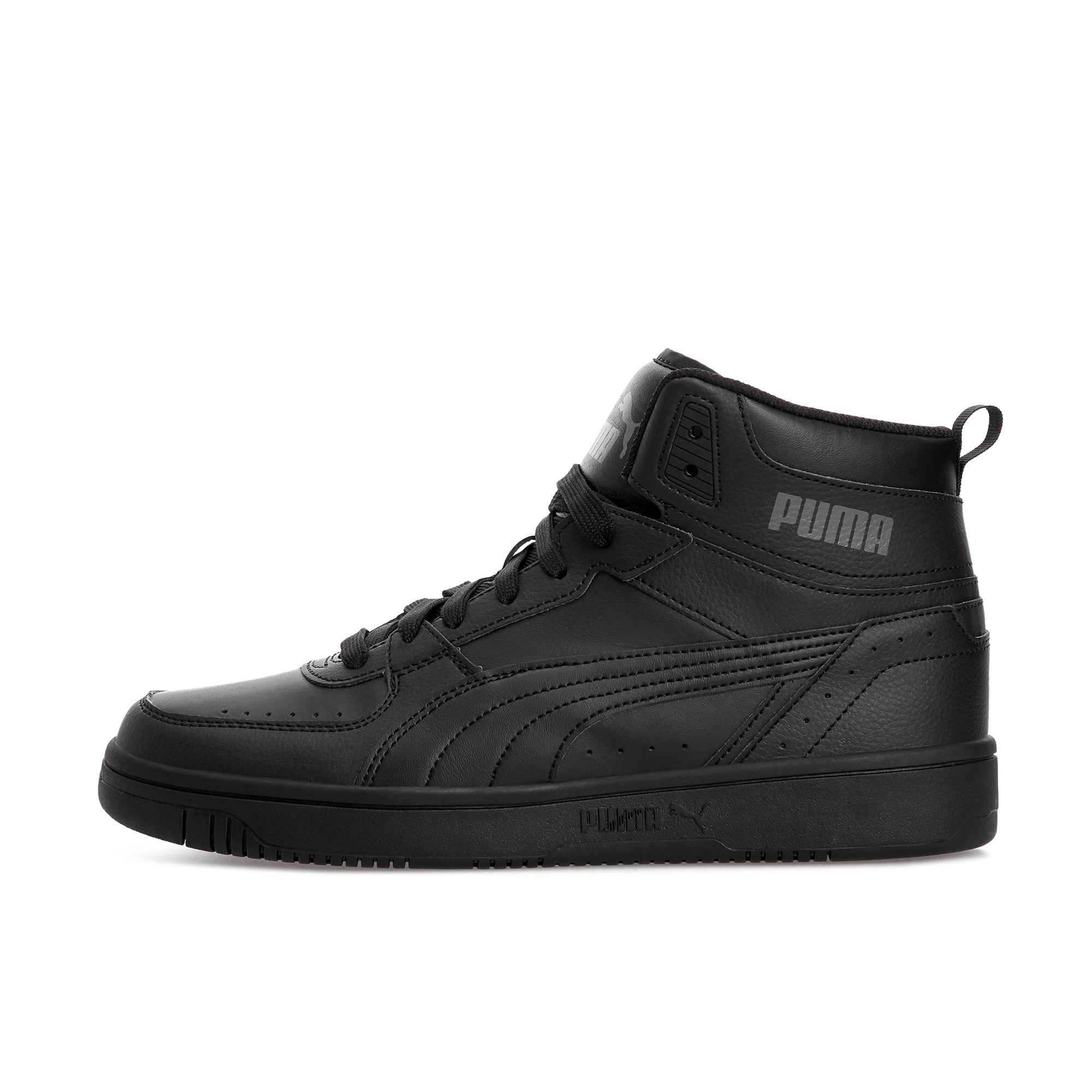All black puma high top tops
