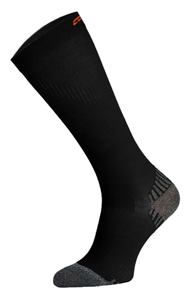 COMODO - 1 Paire Chaussettes Genou Sport Running Contention Homme Femme - Noir