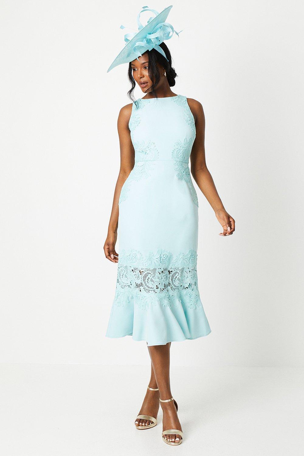 Flute hem midi dress outlet