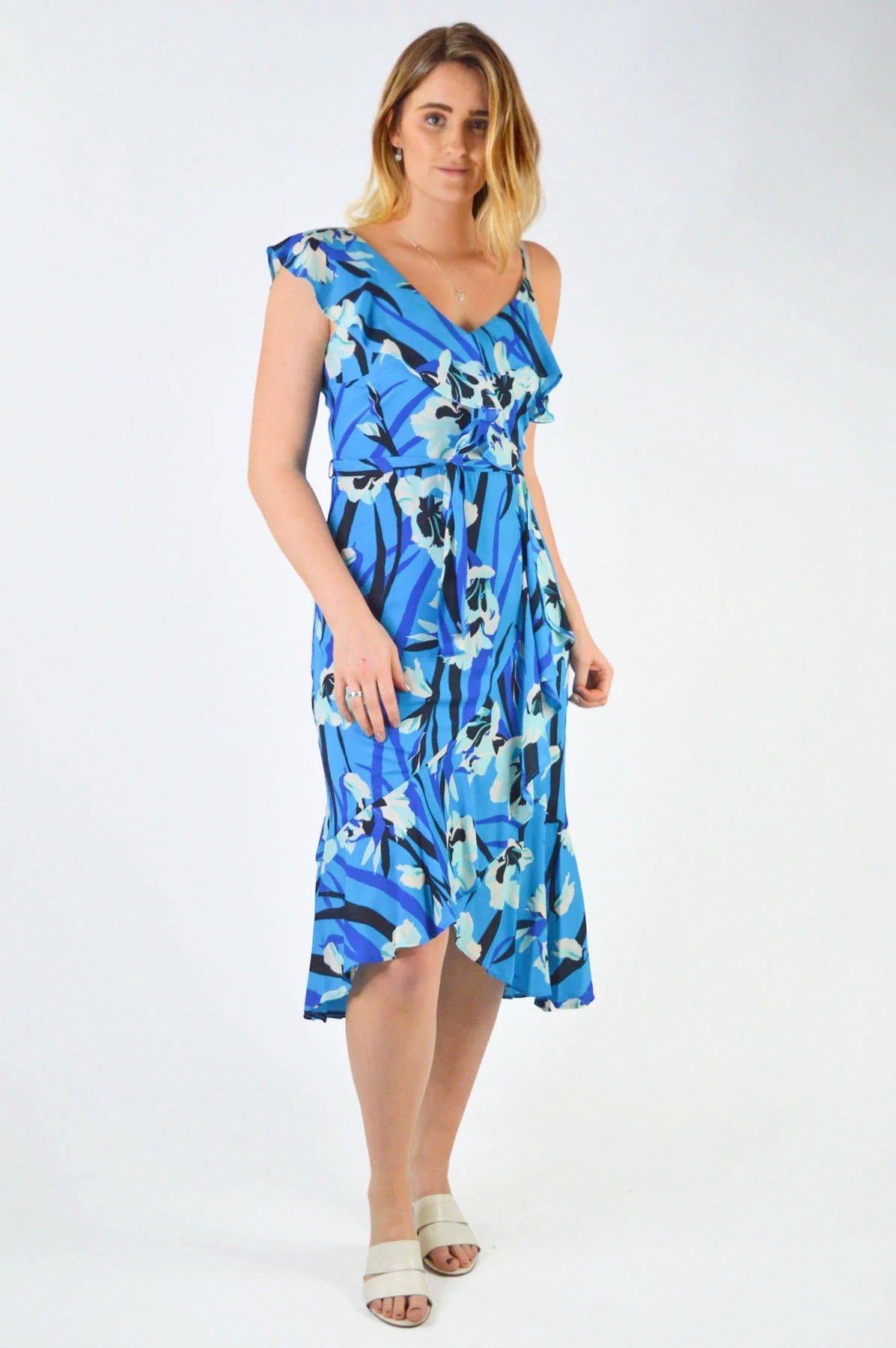 New Style Blue Strappy Dress main image 0