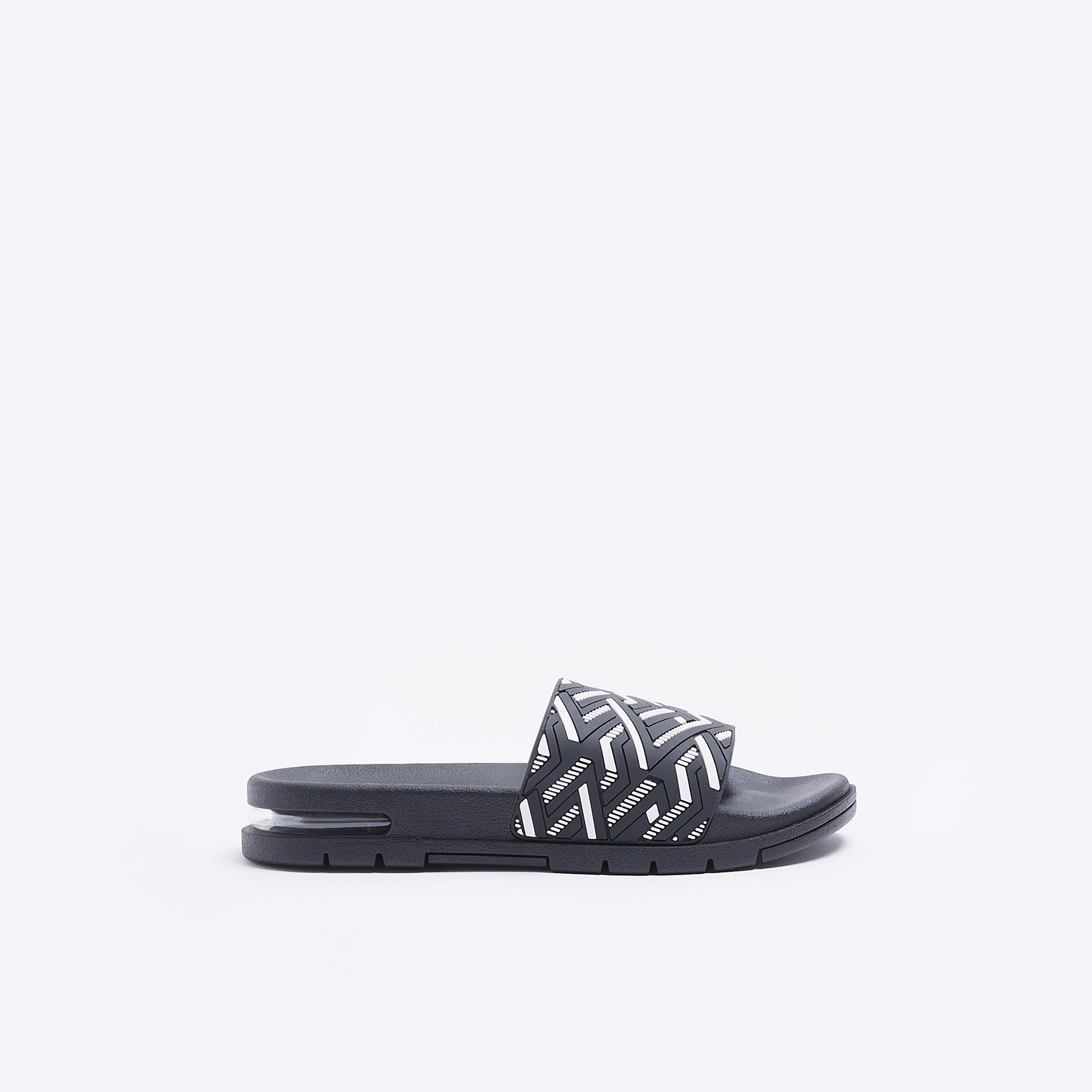 River island black discount sliders