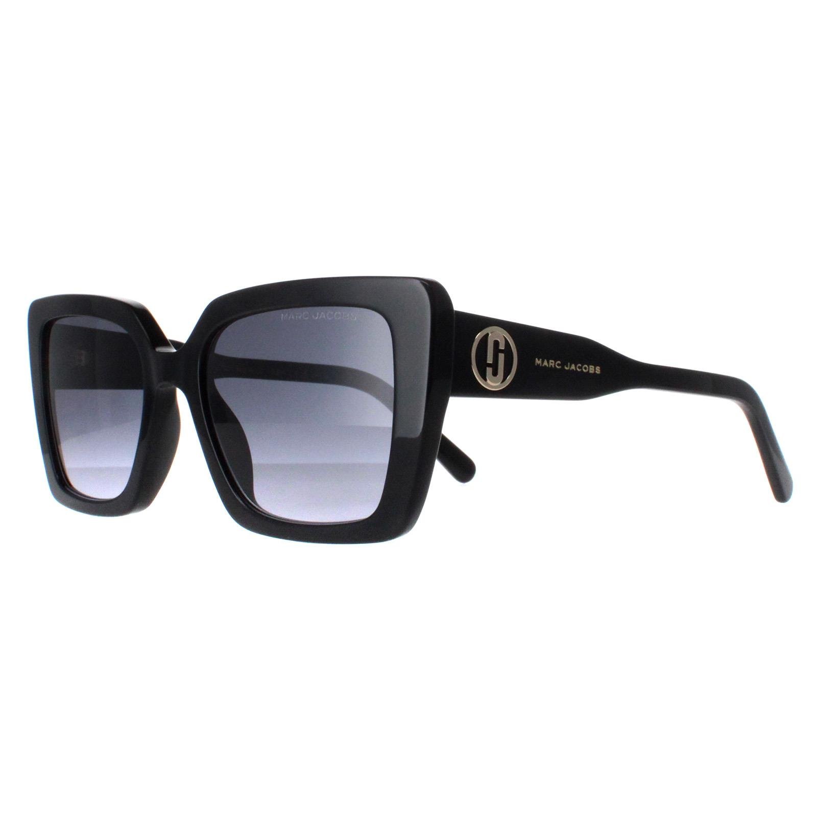 Marc Jacobs Square Womens Shiny Black Dark Grey Gradient MARC 733/S