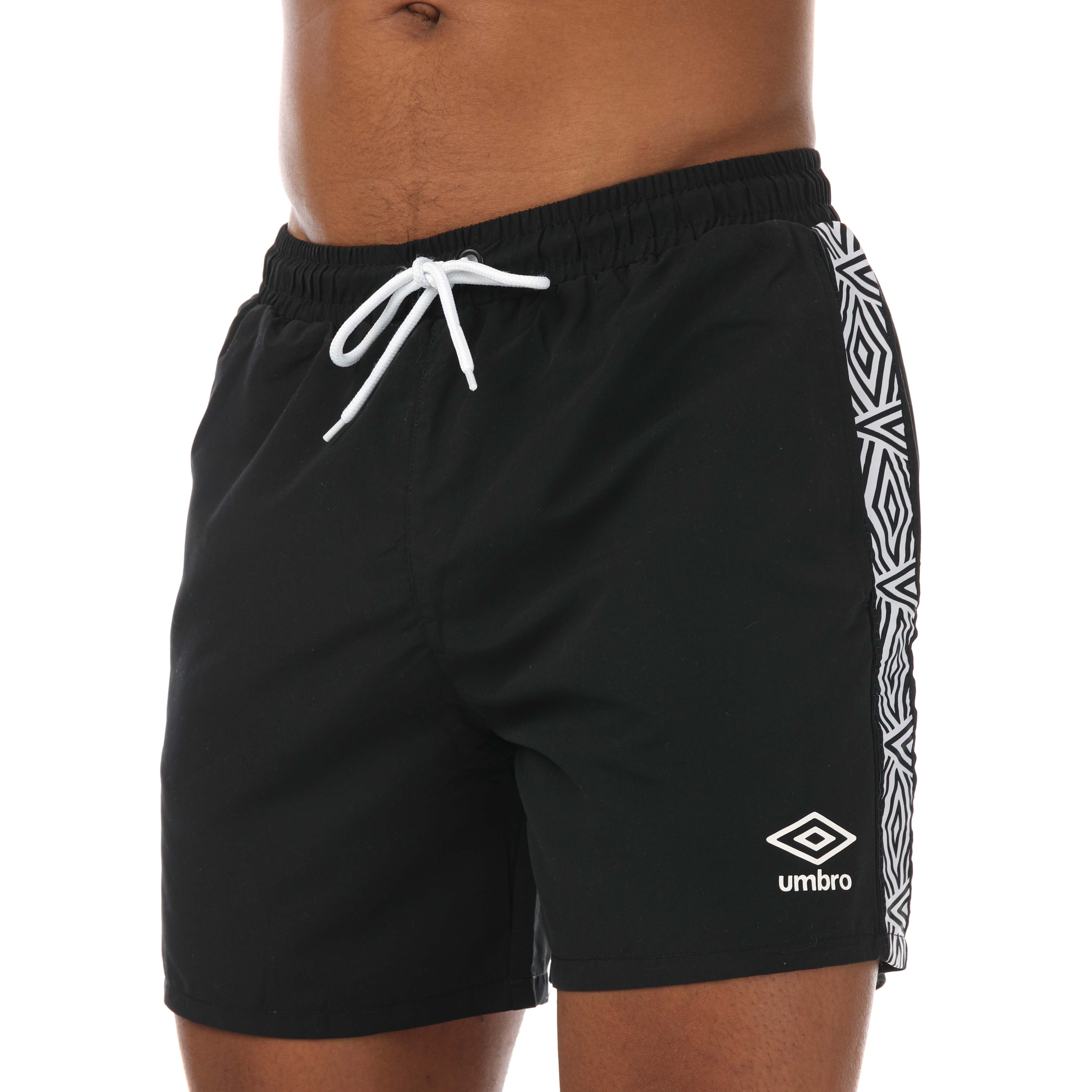 Short Bain Bande Umbro Pour Homme En Noir