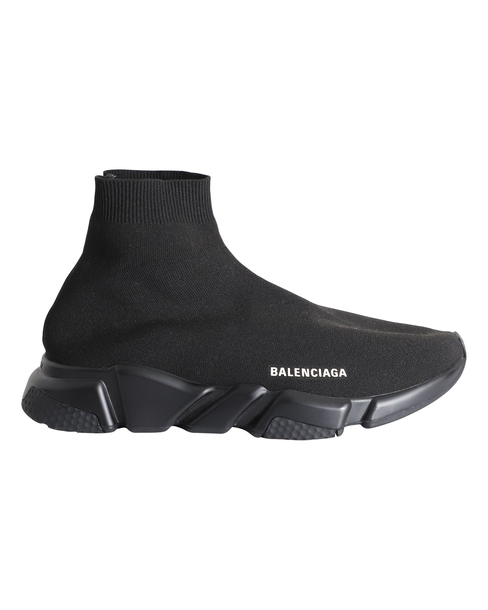 Balenciaga Black Polyester Athletic Sneakers