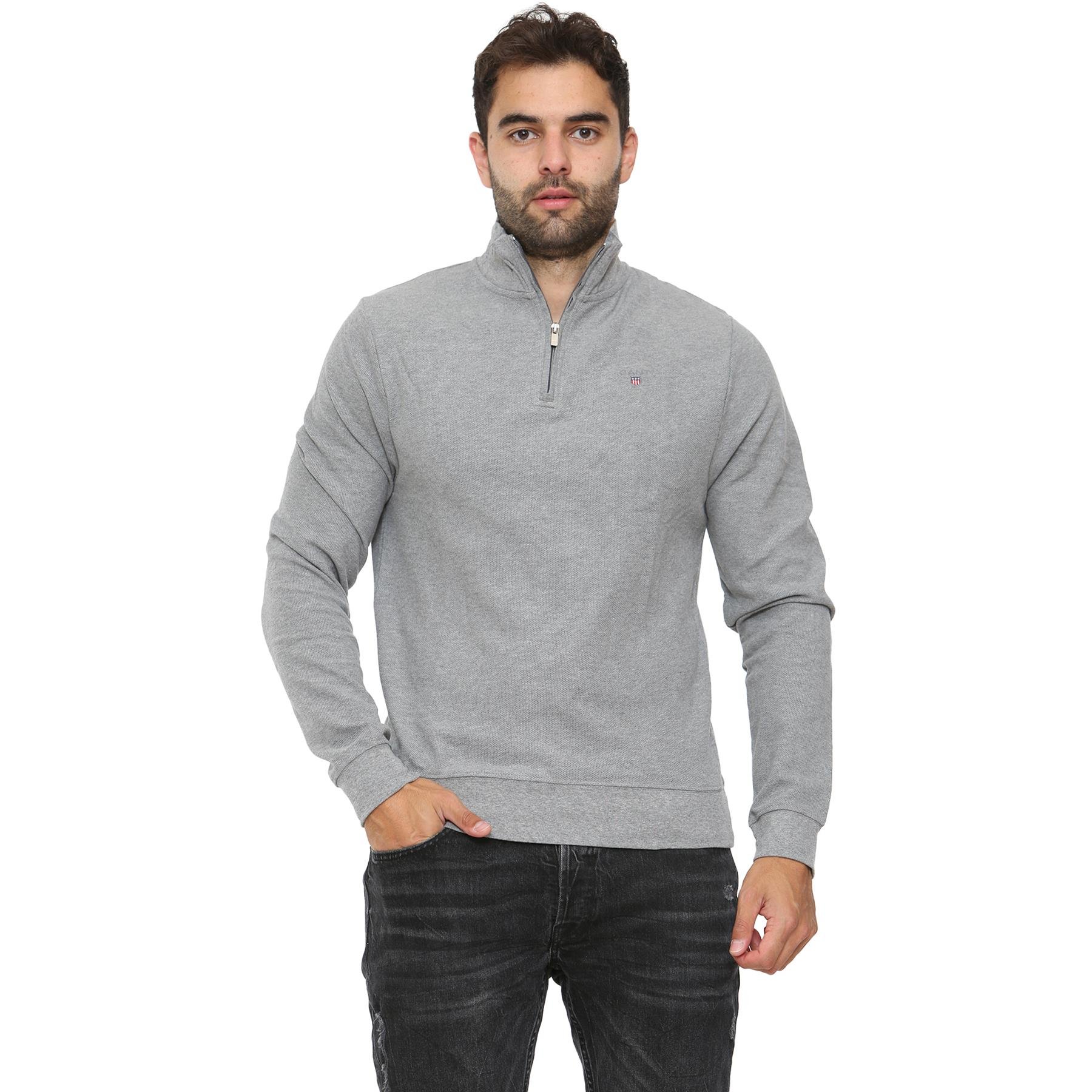 Gant honeycomb half zip sweatshirt on sale