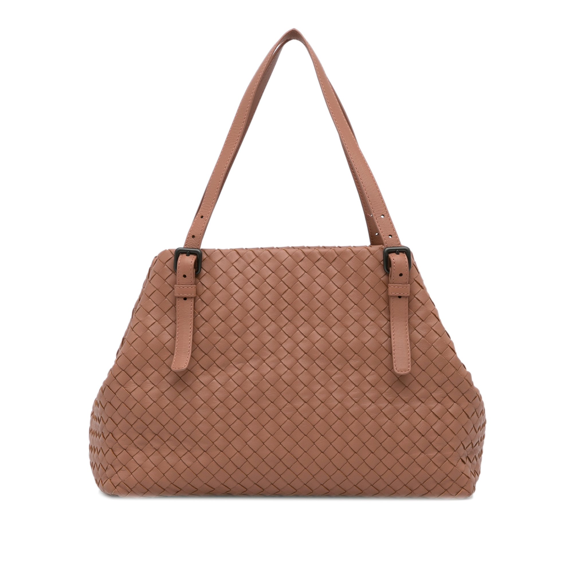 Vintage Bottega Veneta Medium Intrecciato Cesta Brown