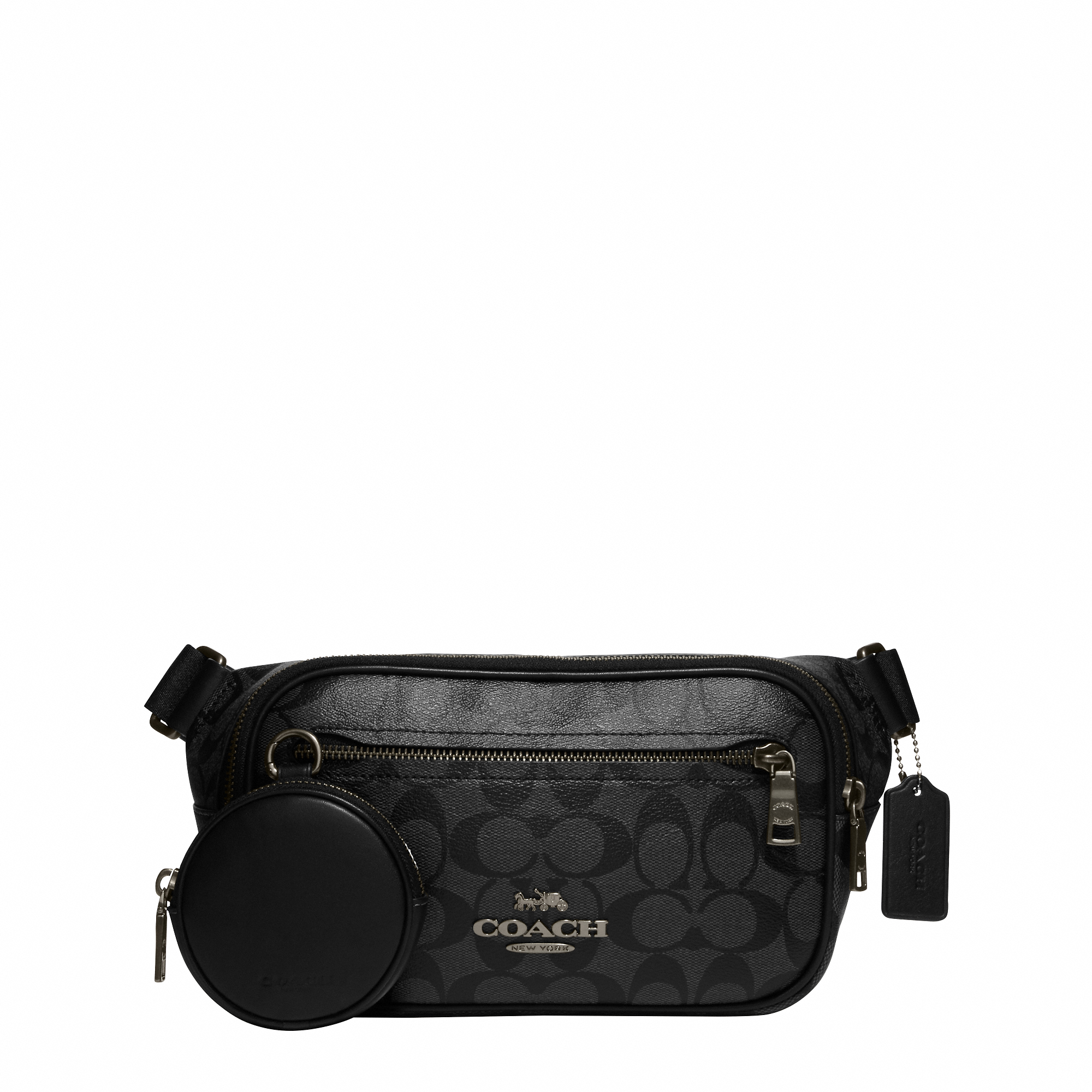 Coach belt bag white top