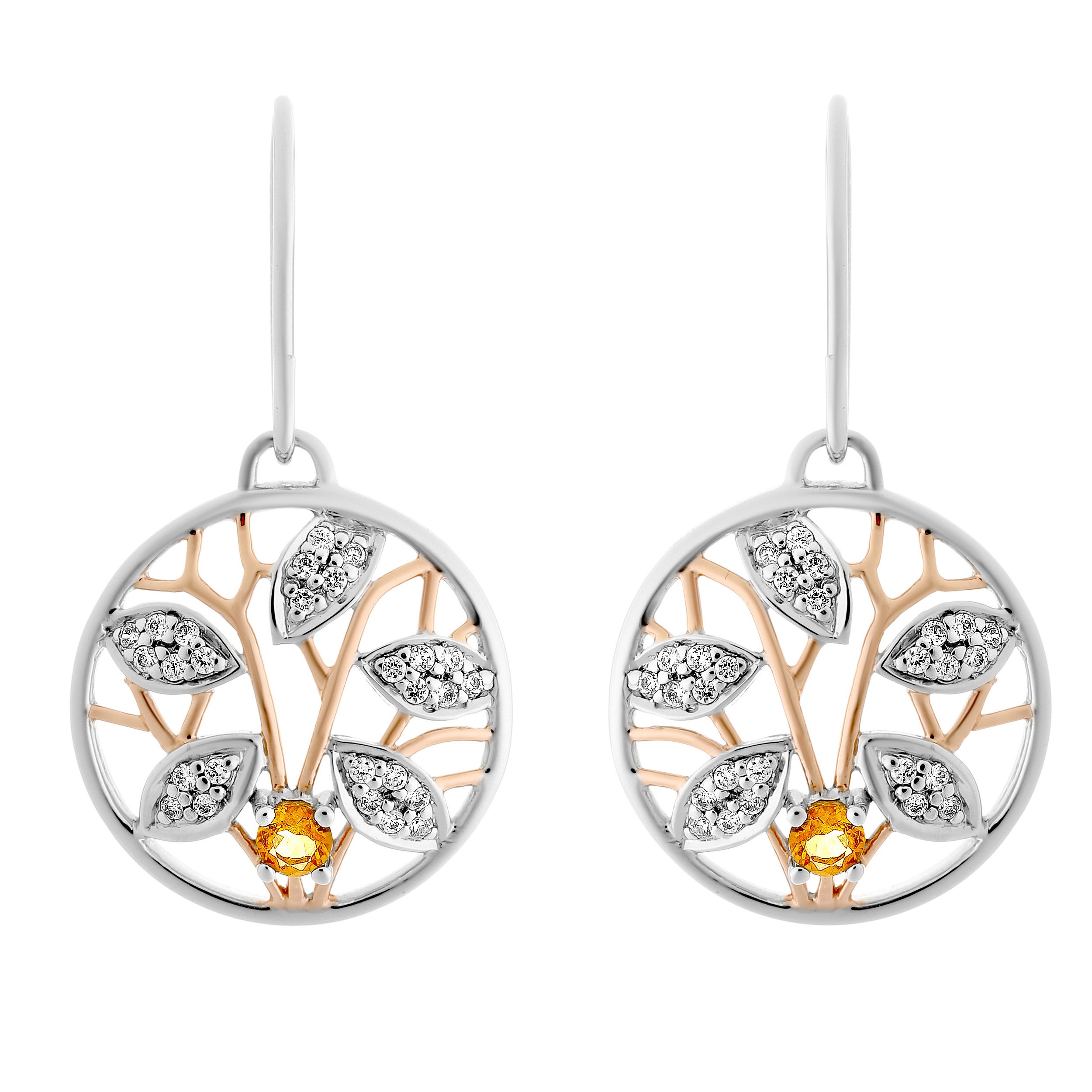 Orphelia Orecchini A Cerchio In Argento Sterling 925 Bianco, Modello ZO-5006, Eleganti