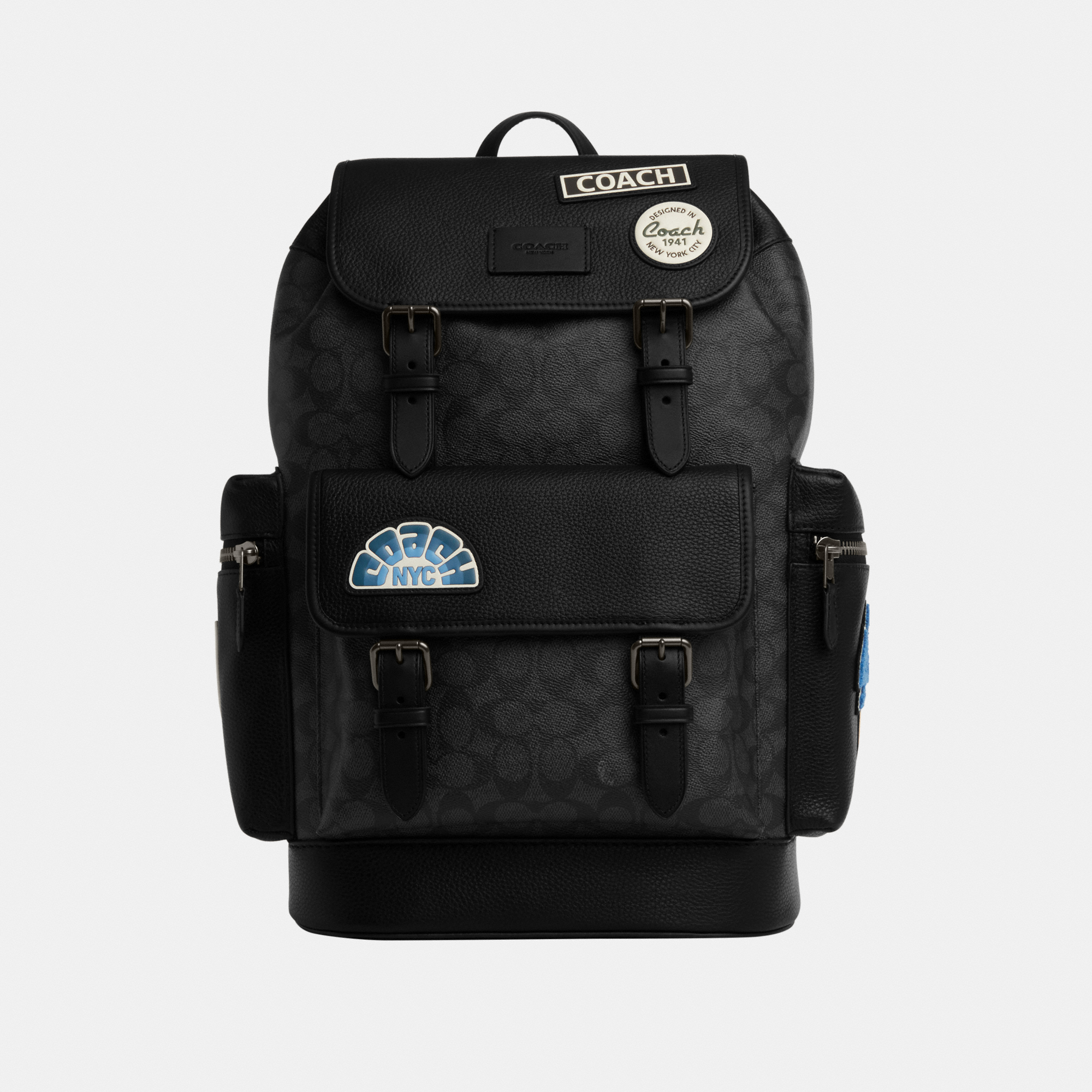 Sprint Backpack in Signature Canvas with Patches