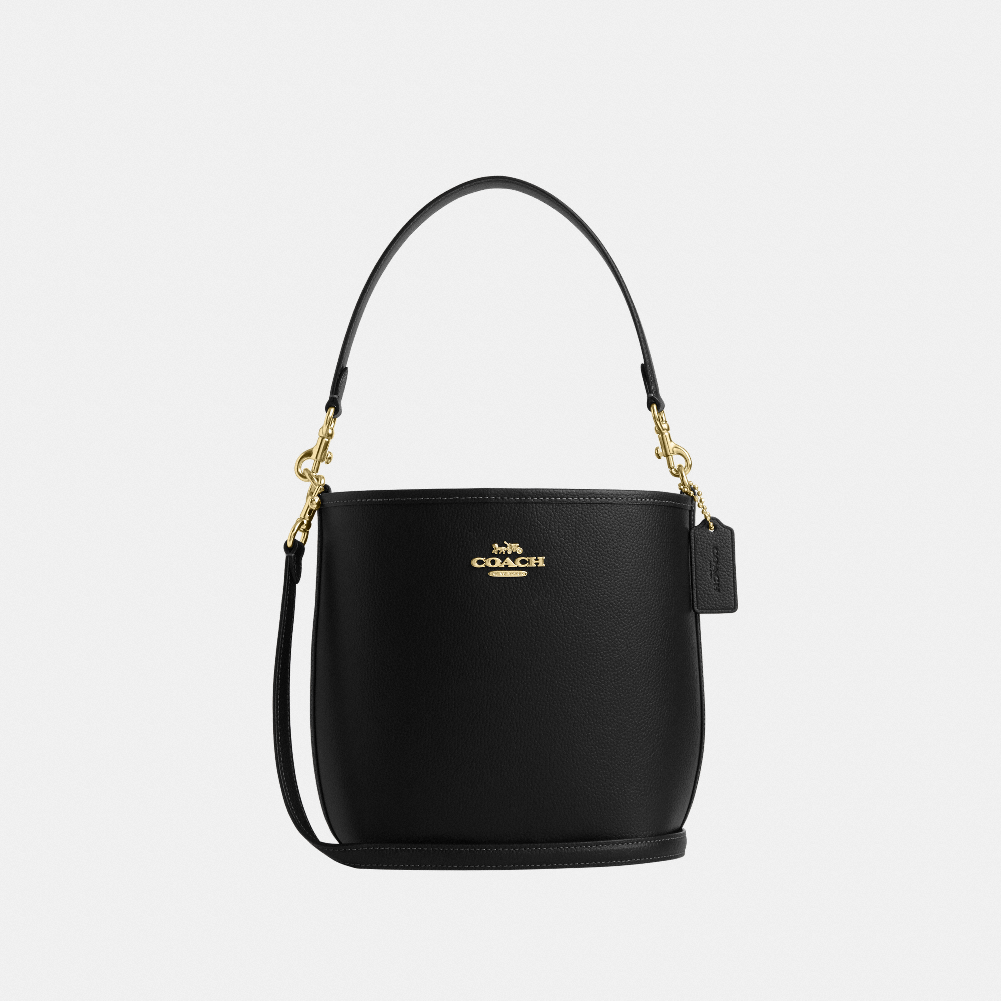 City Bucket Bag in Double Face Leather