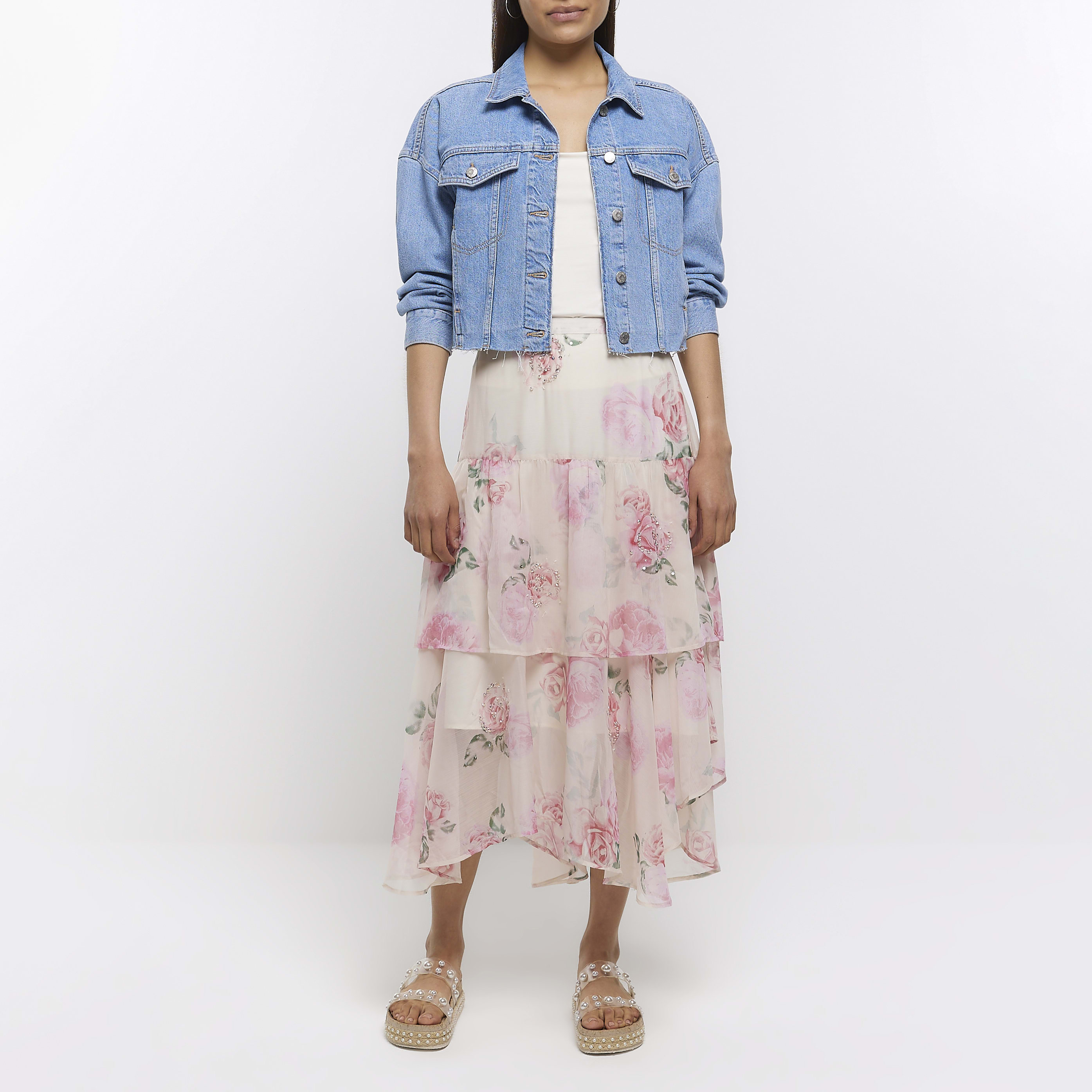 River of Petals Pink Skirt