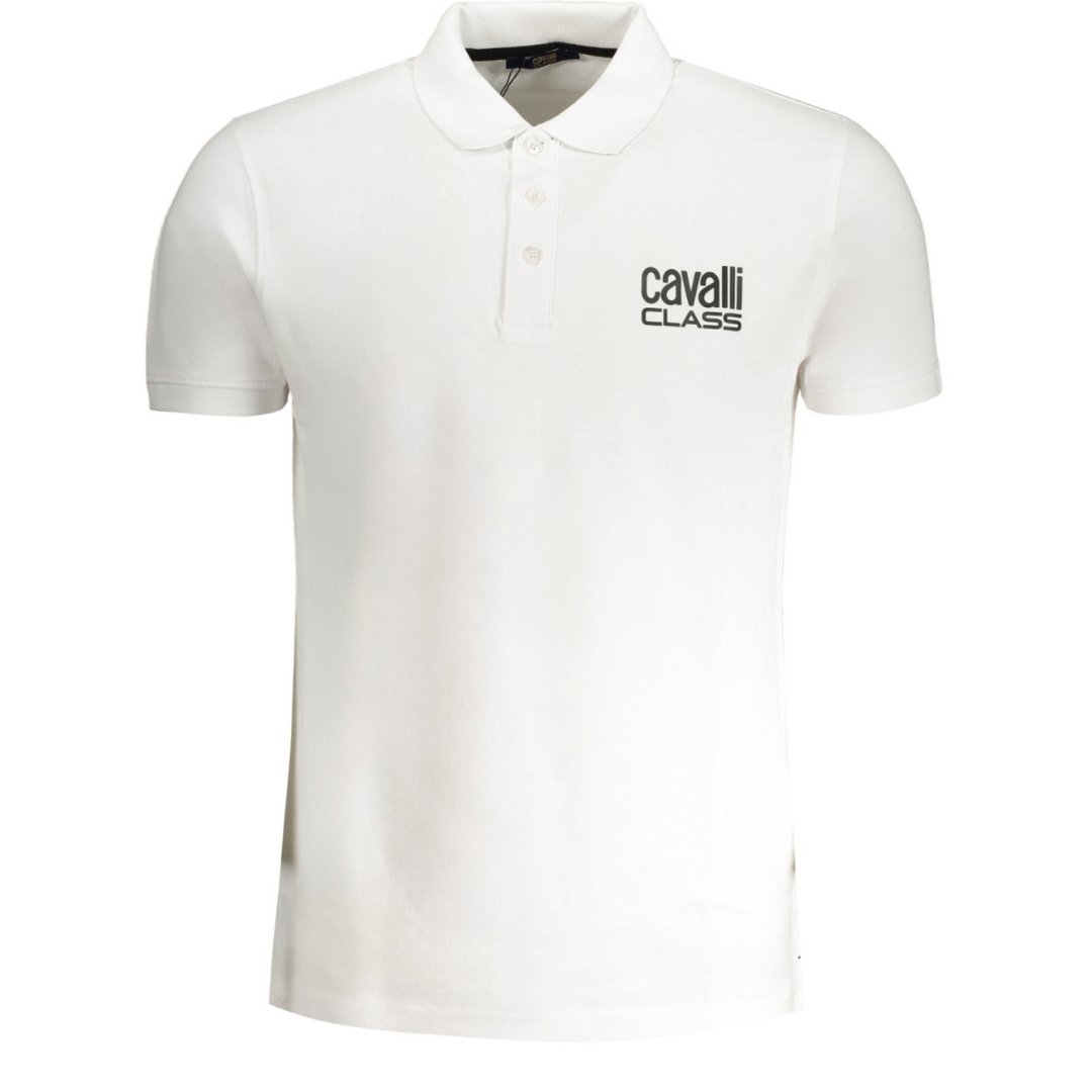 Cavalli Class Red Cotton Men Polo Shirt main image 0