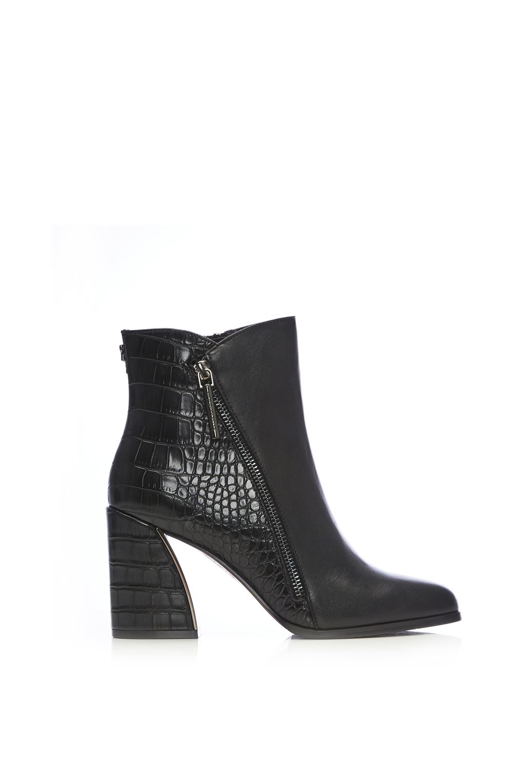 'Amy' Black Porvair Ankle Boots