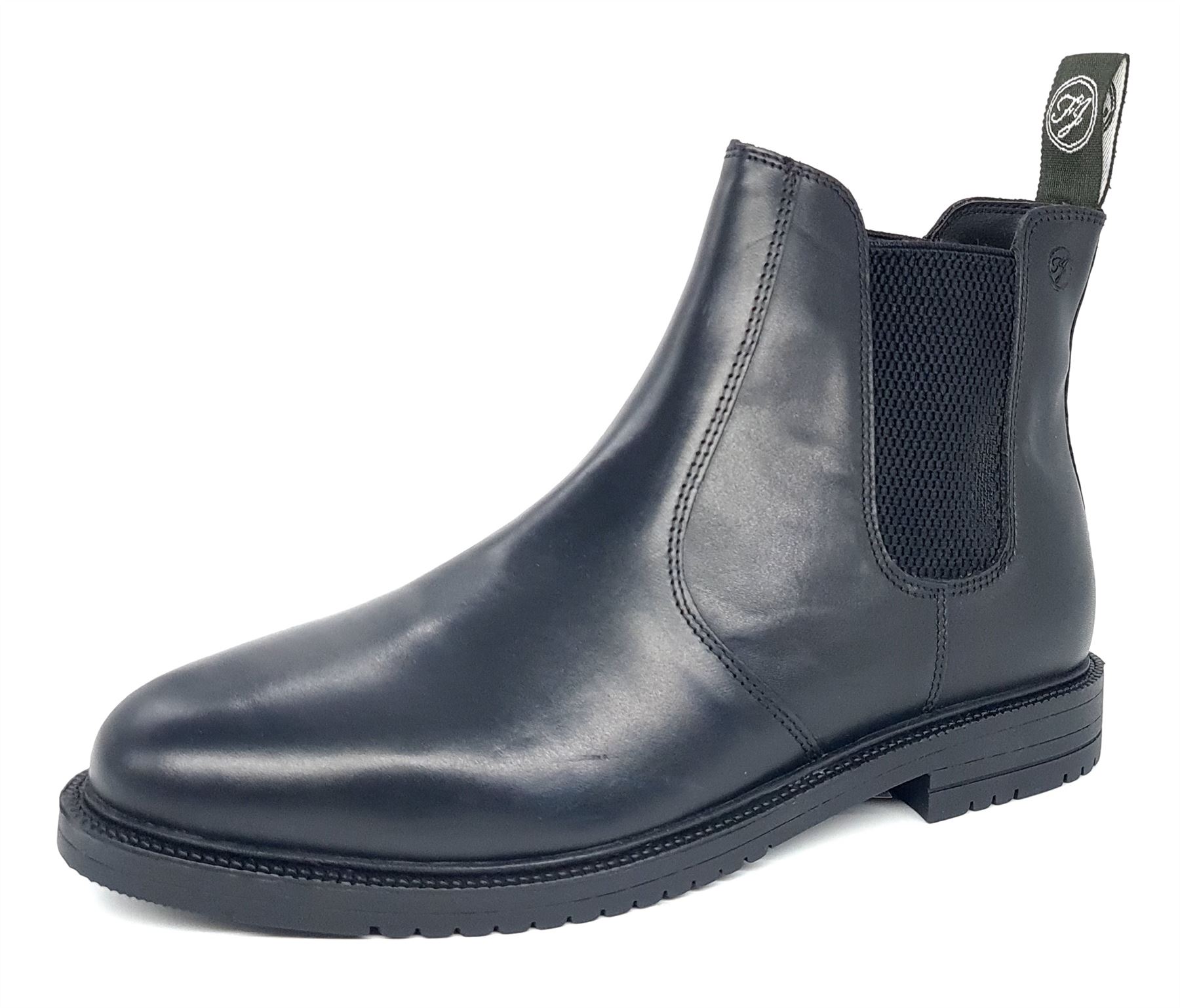 Frank James Cosgrove Leather Black Mens Chelsea Boots