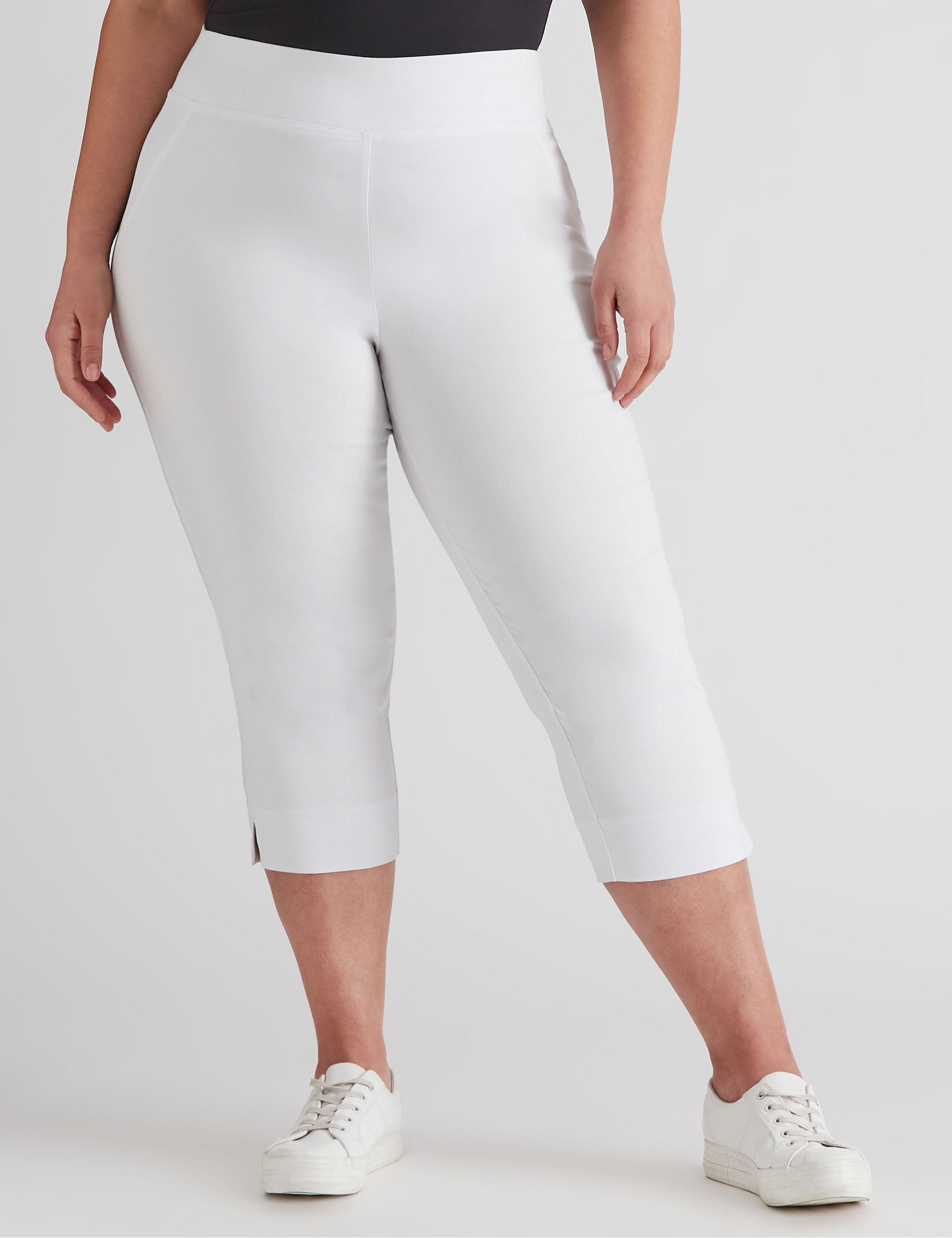 Plus size white discount stretch pants