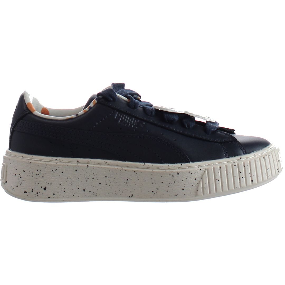 Puma X TC Tiny Cottons Platform Speckle PS Low Kids Trainers Blue 367473 01 B95D main image 0