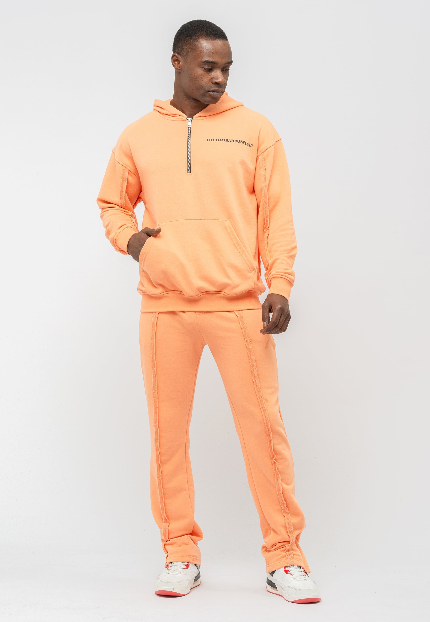 Tom Barron Men's Quarter Zip Casual Tracksuit Oversize