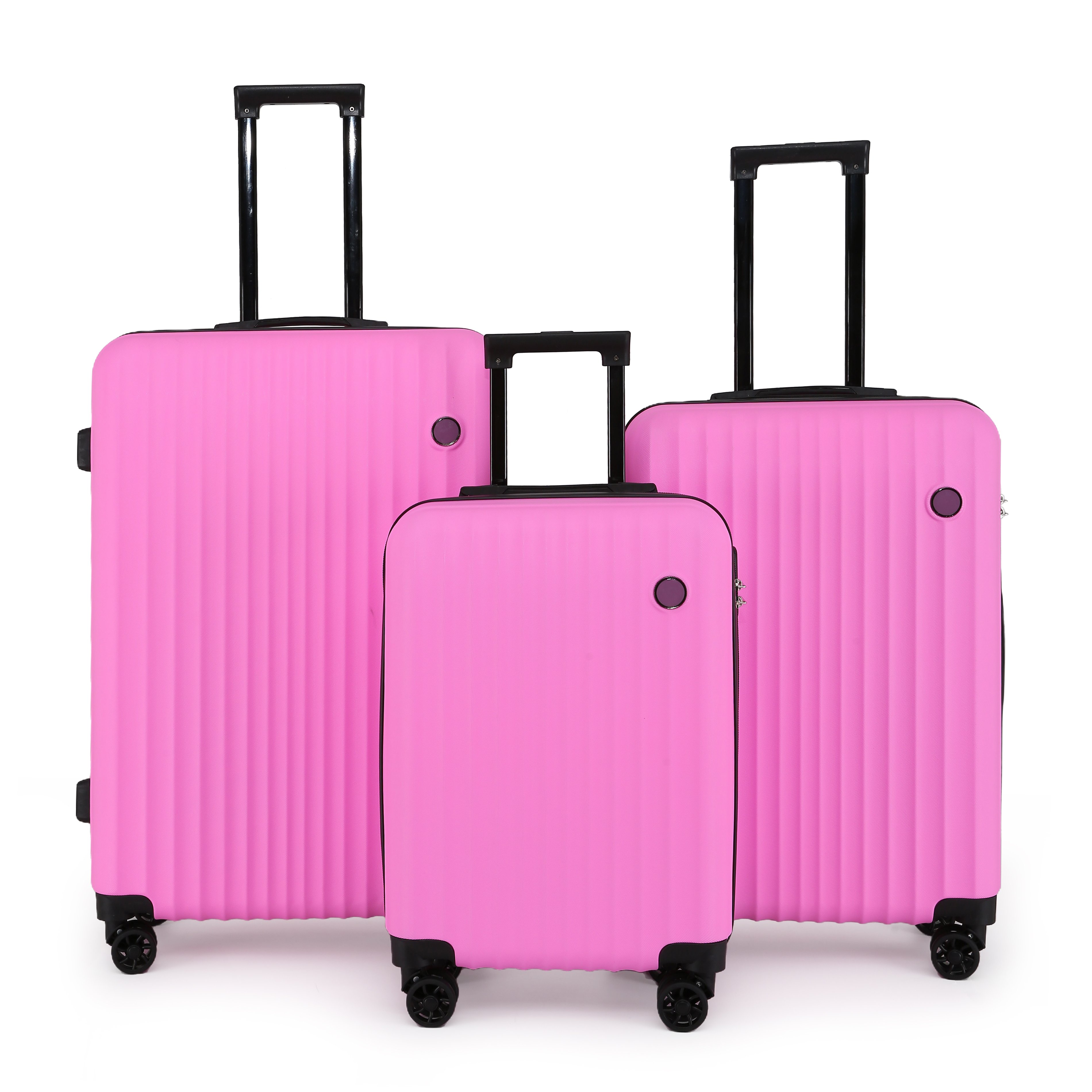 Hard Shell ABS Pink Suitcase Wheel Travel Case Holiday Bags