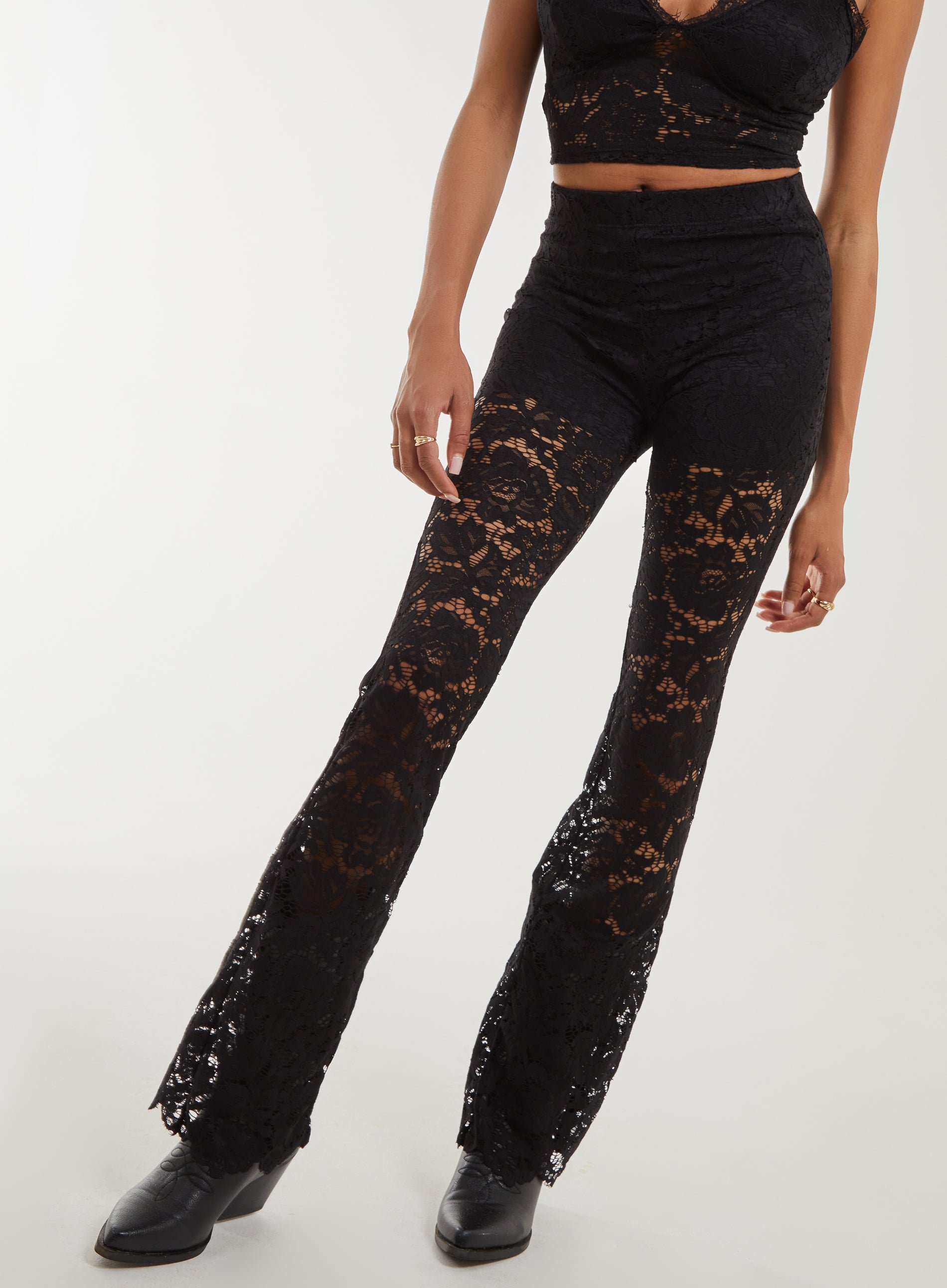 KEEP A SECRET FLARED TROUSERS main image 0