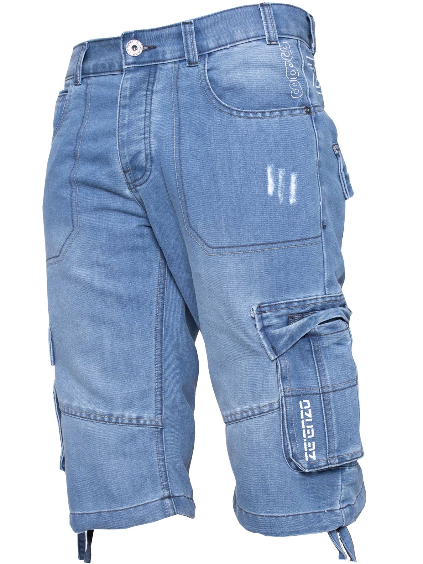 Denim combat shorts mens outlet
