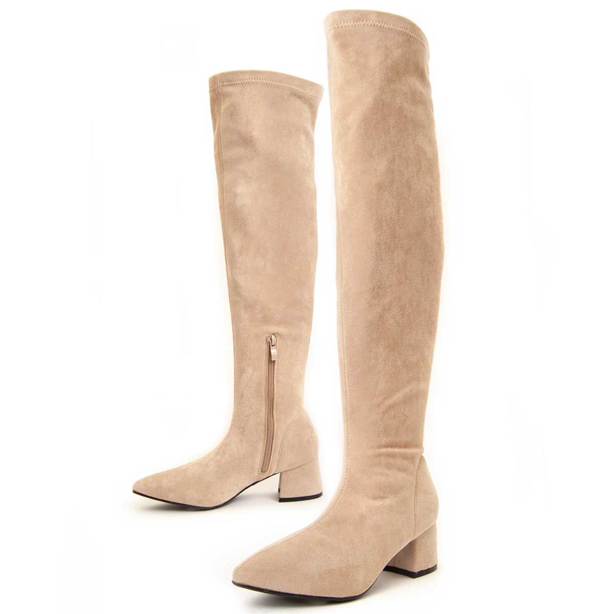 Montevita Absatzstiefel Botavitta in Beige