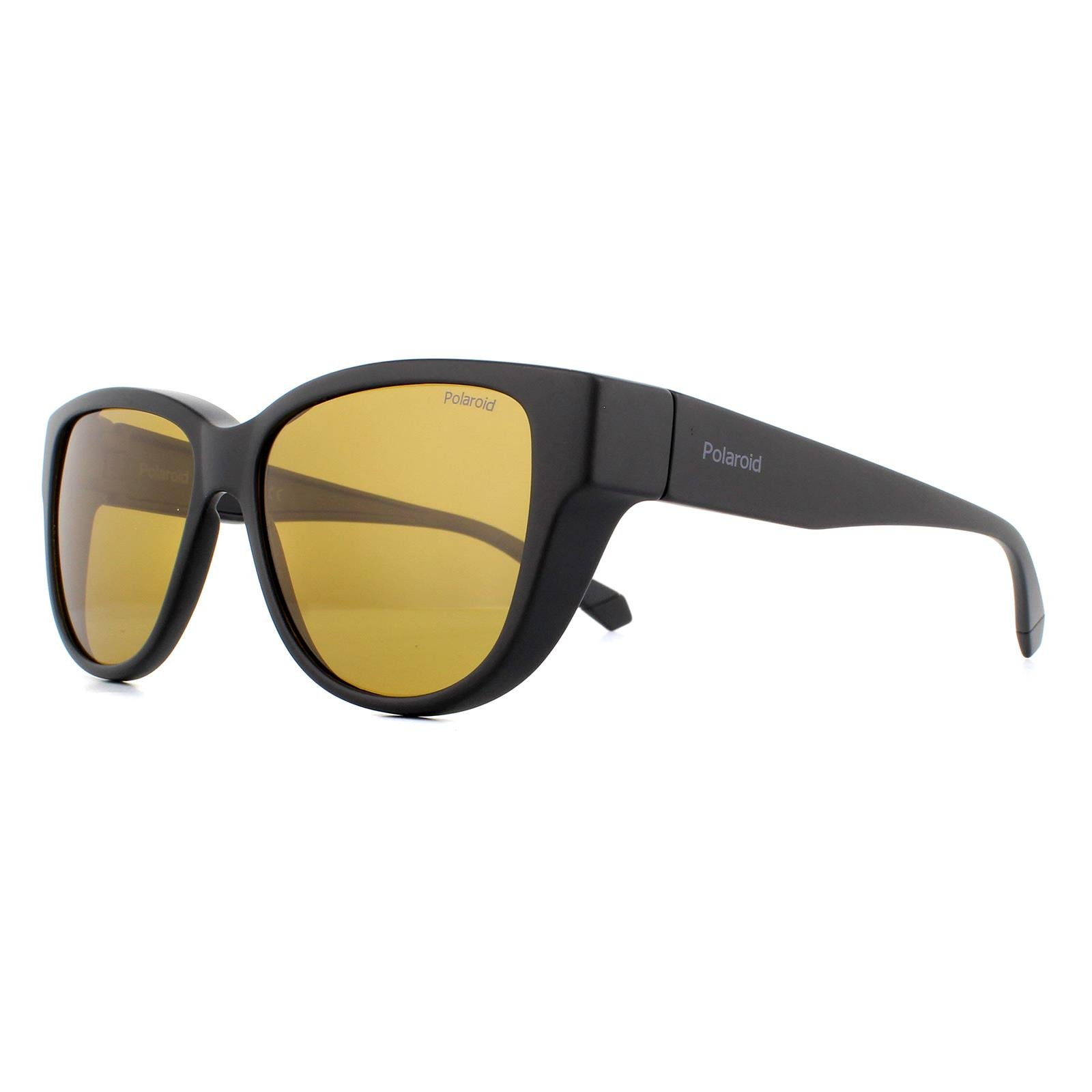 Polaroid Suncovers Square Unisex Black Yellow Polarized Sunglasses