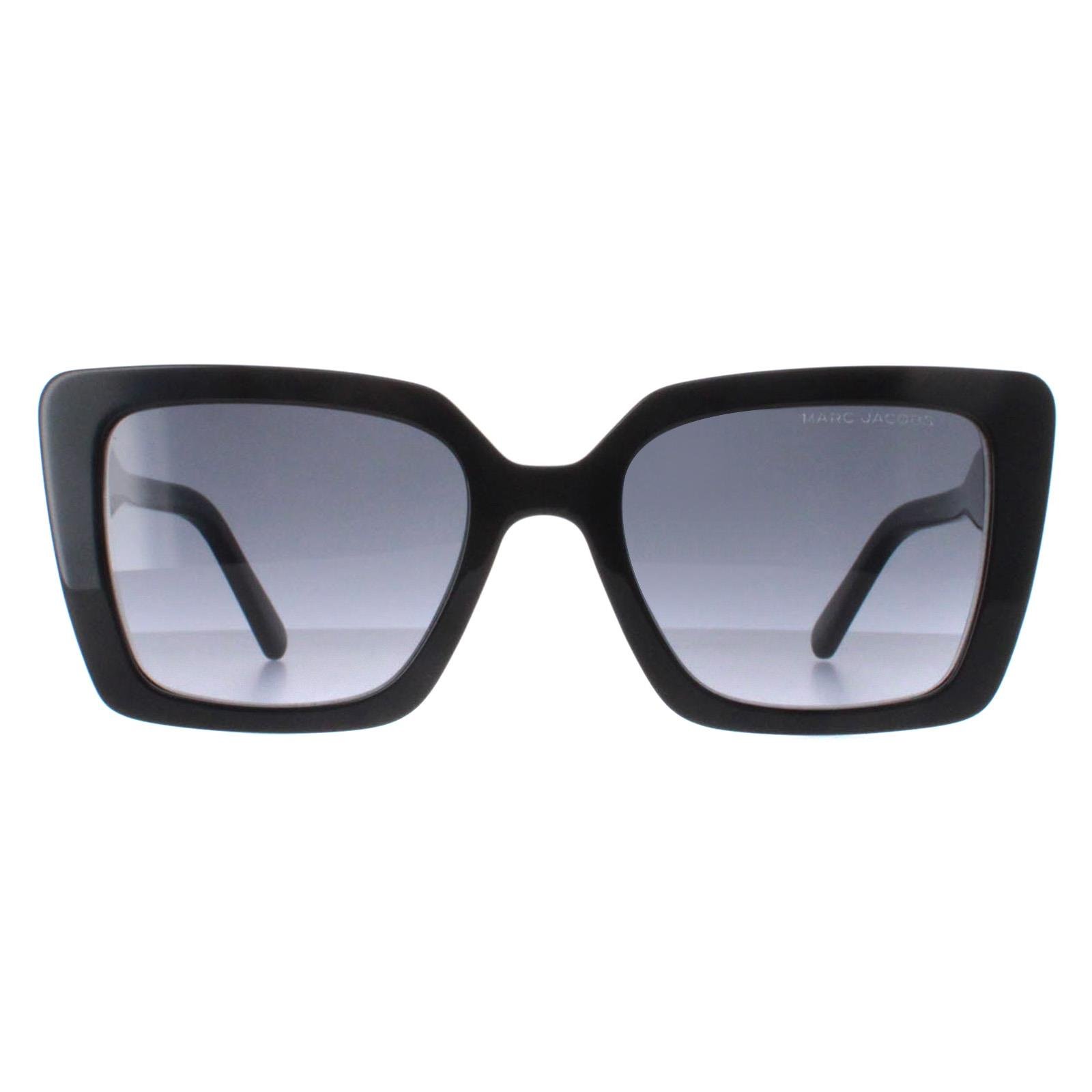 Marc Jacobs Square Womens Shiny Black Dark Grey Gradient MARC 733/S
