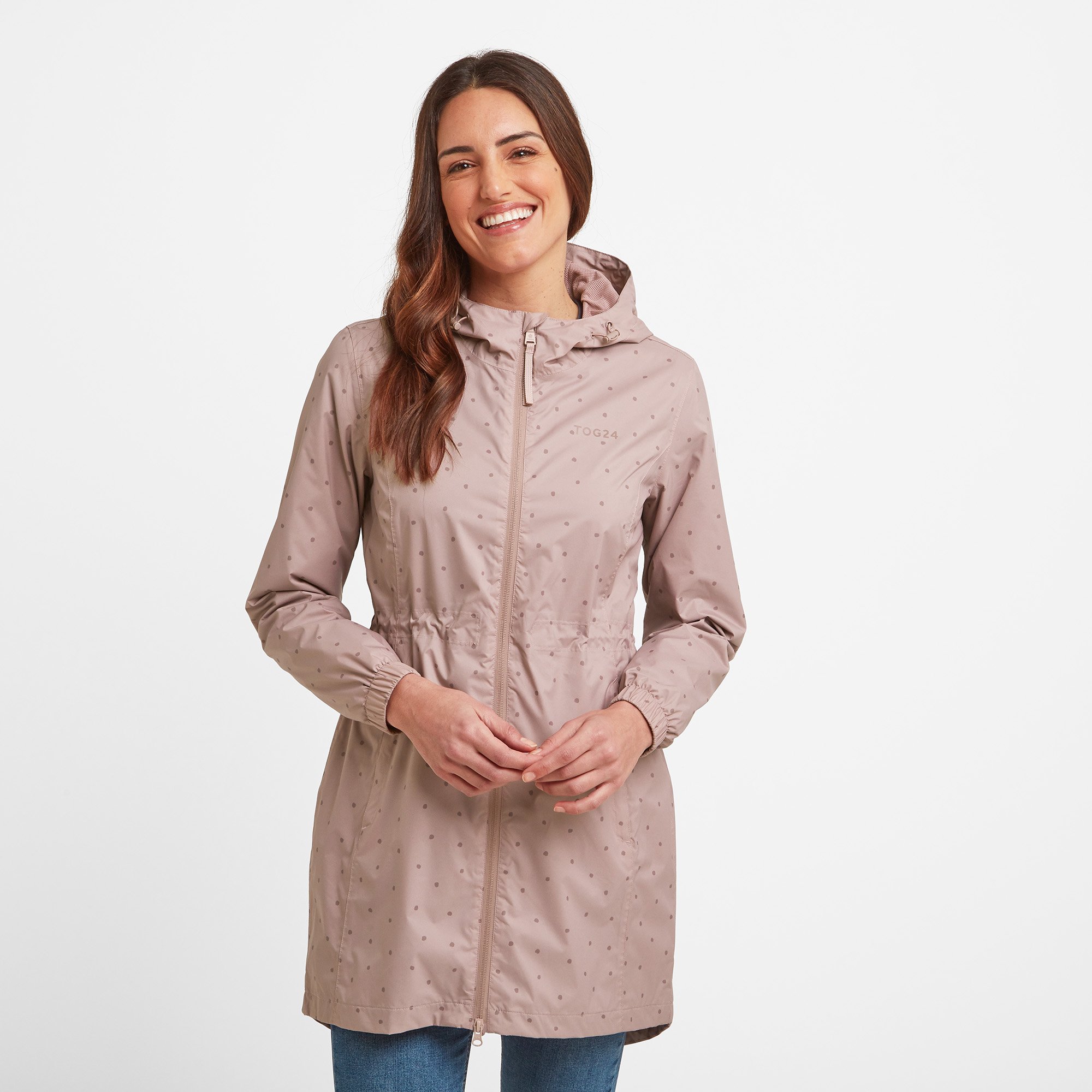 Kilnsey Women s Waterproof Jacket Spot Faded Pink