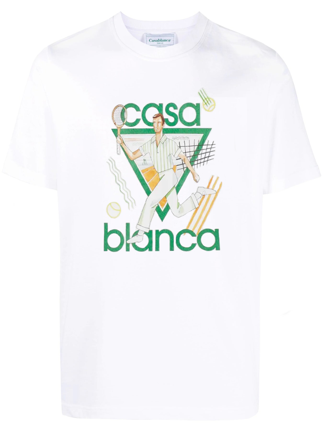 【国内発】CASABLANCA Le Jeu コットン Tシャツ Casablanca Le Jeu organic-cotton T-shirt | Black | FARFETCH