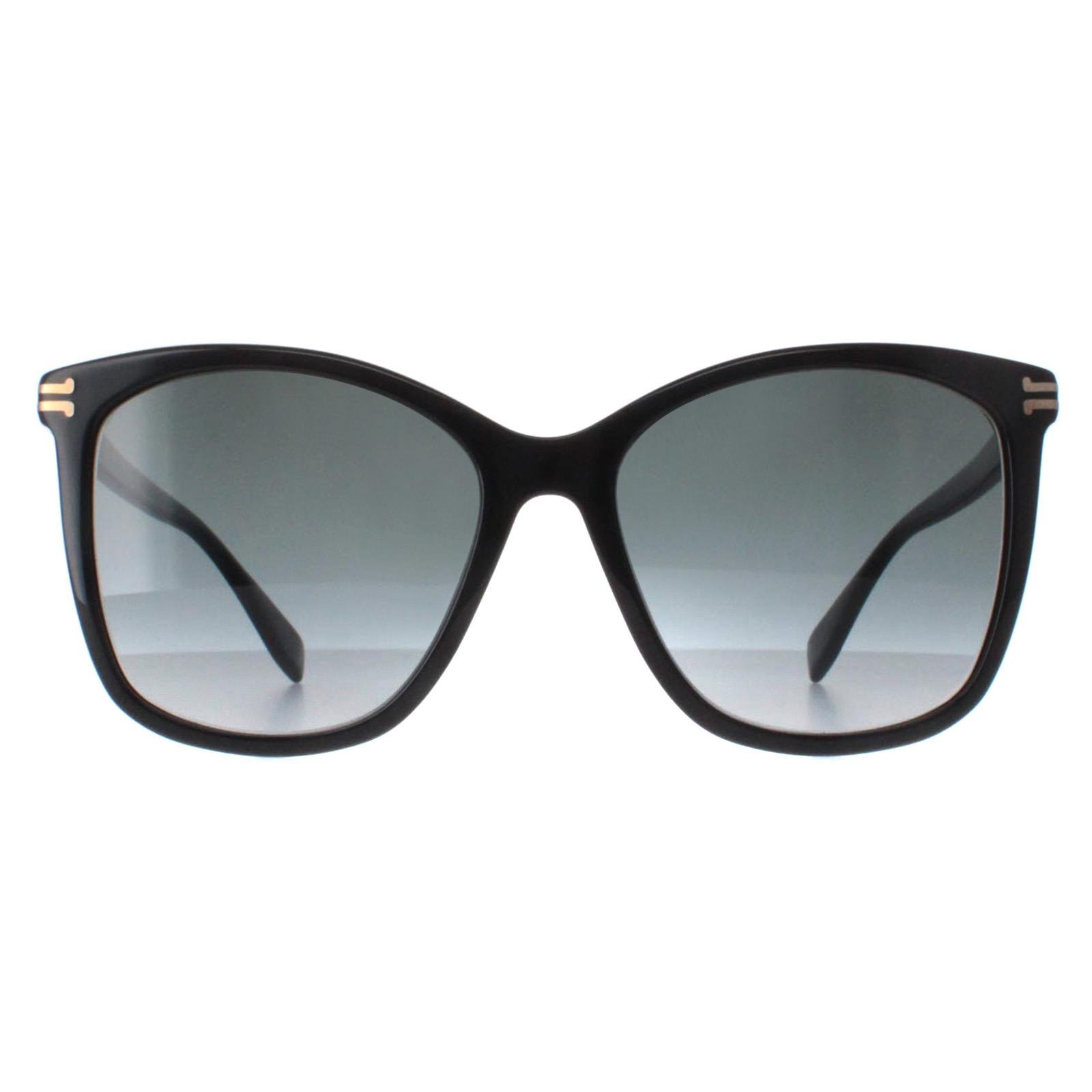 Marc Jacobs Butterfly Womens Shiny Black Dark Grey Gradient MJ 1106/S