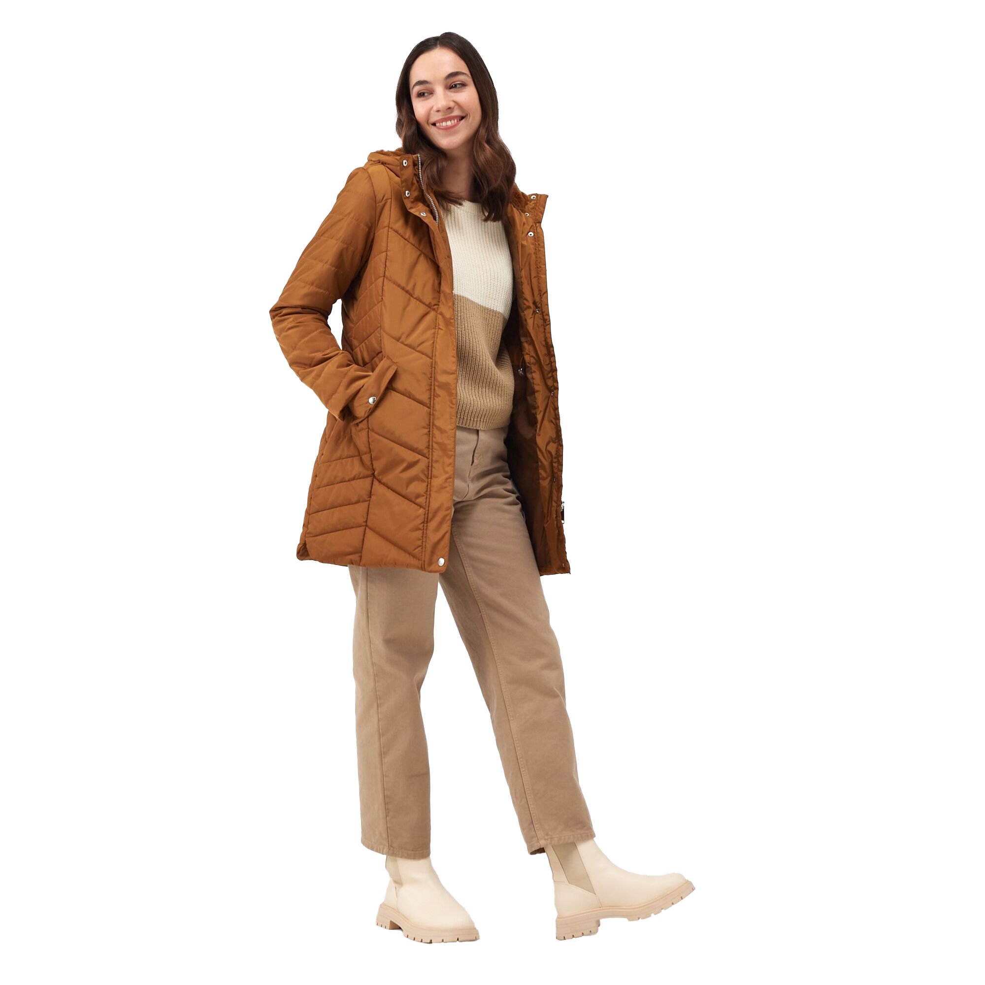 Regatta Dames panthea geïsoleerde gewatteerde jas met capuchon