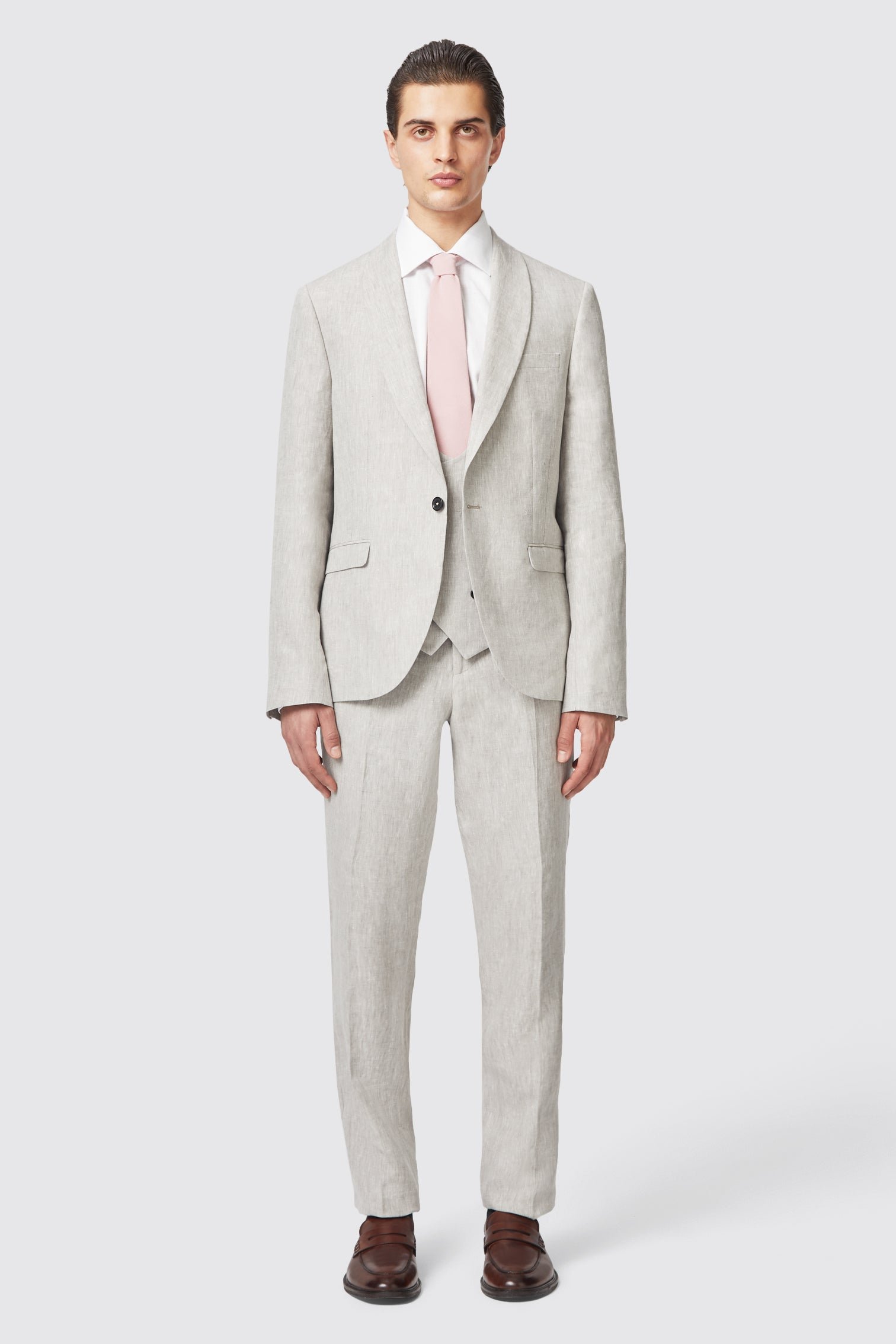 Omphile Linen Trousers - Stone main image 1