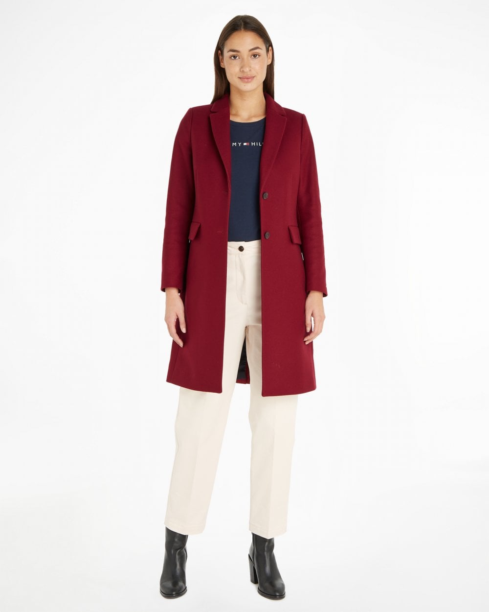 Tommy Hilfiger Black Polyester Women's Jacket