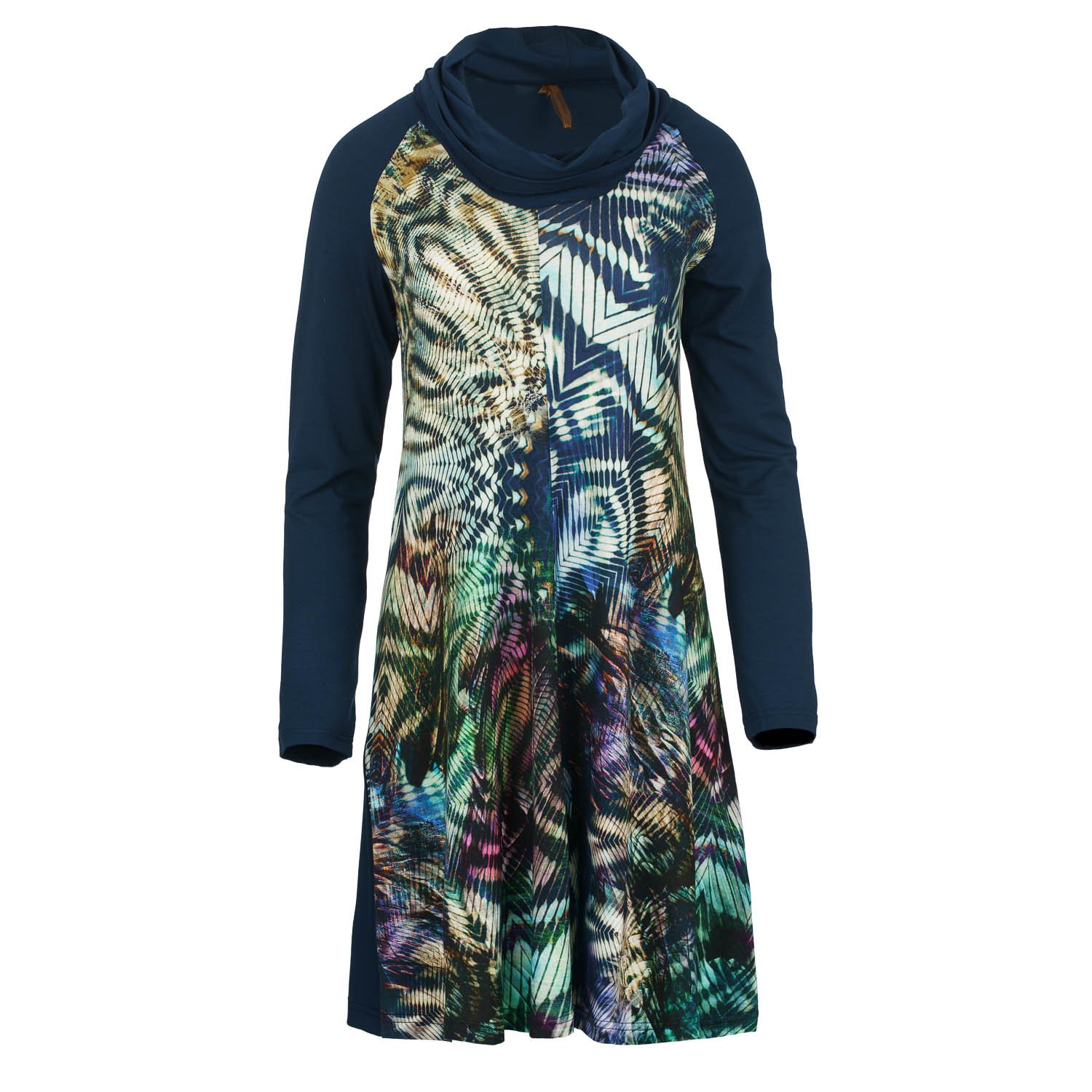 a linien kleid mit ärmel