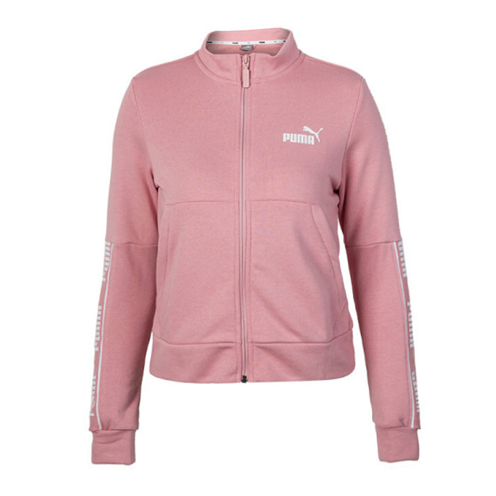 Puma Womens Amplified Sweat Jacket Taped Track Top Pink 581067 14