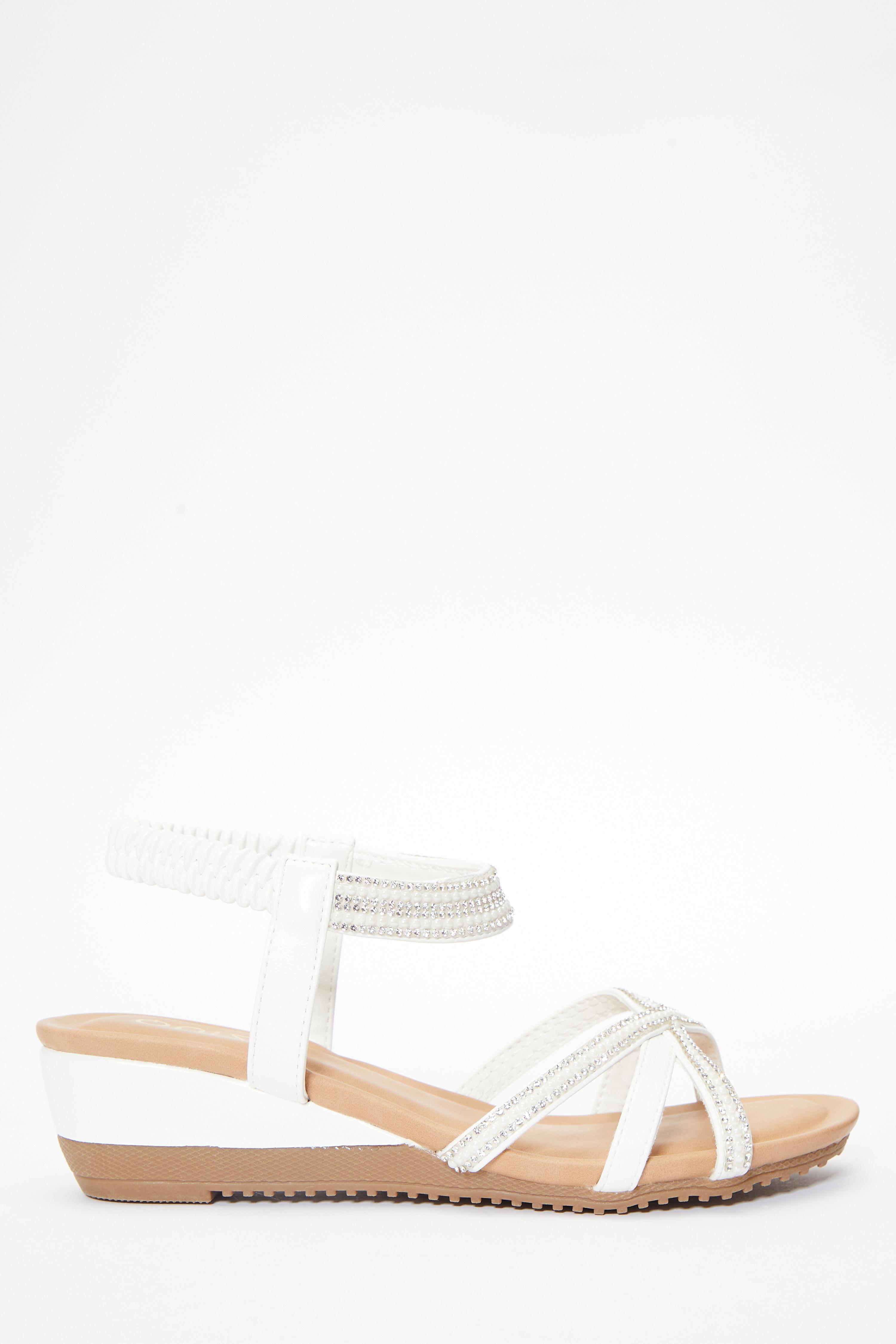 Quiz white wedges hotsell