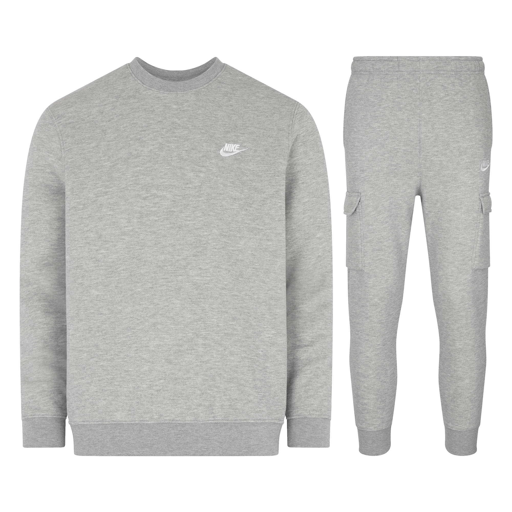 Nike grey cargo tracksuit sales