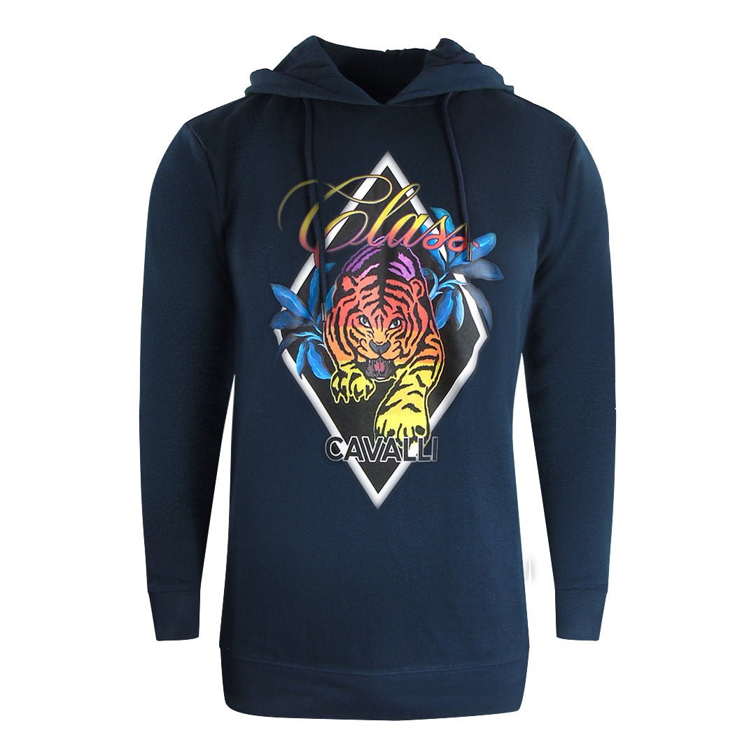 Cavalli Class Large Circle Logo Navy Blue Sweatshirt main image 0