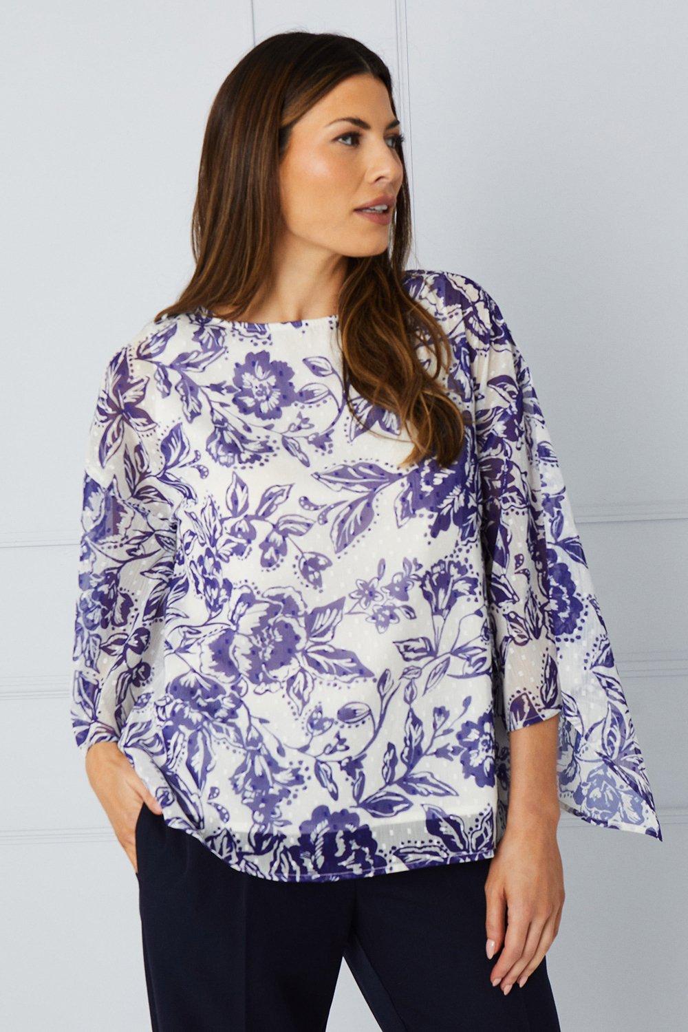 Sally Floral Tie Top main image 1
