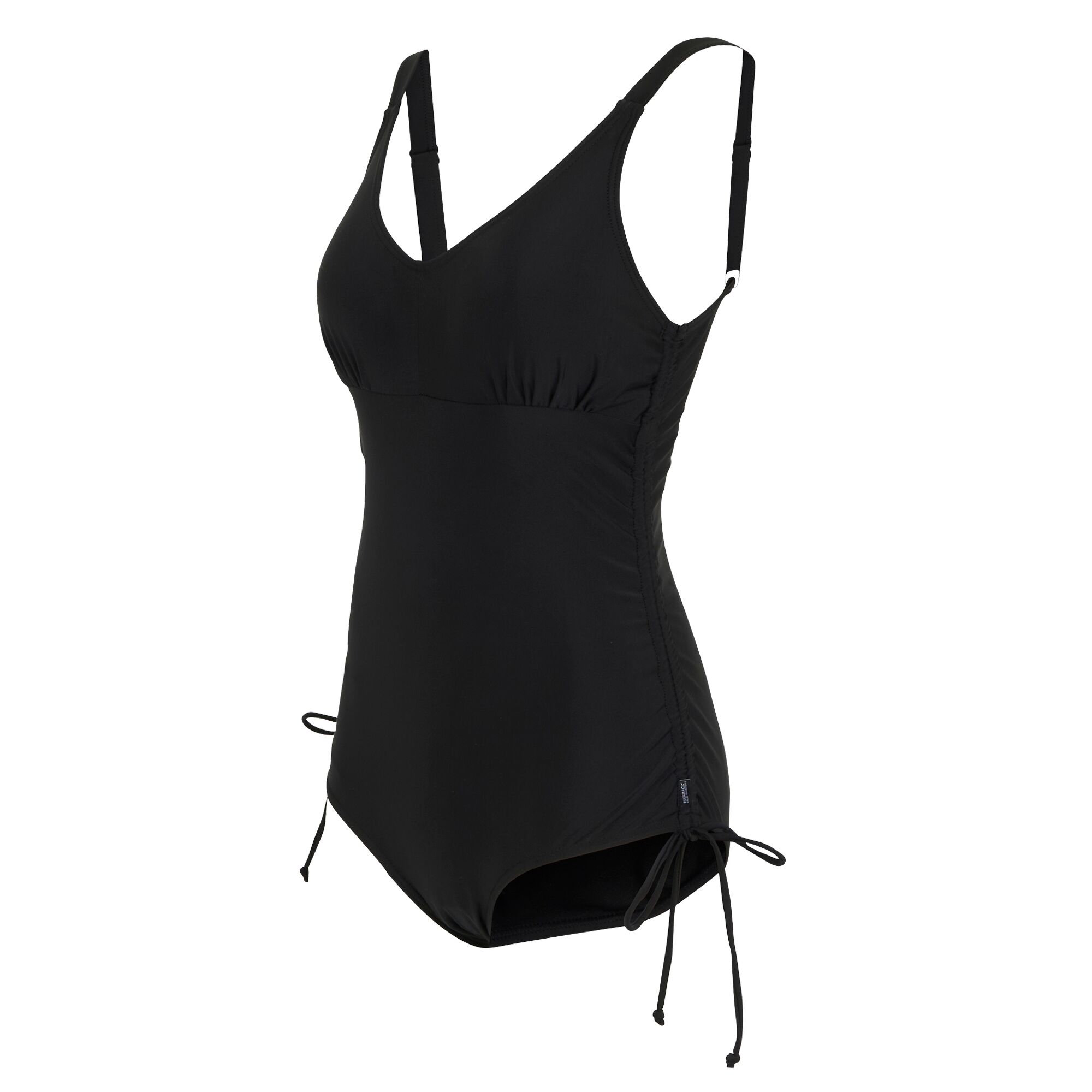 Regatta Womens/Ladies Alinae Plain One Piece Swimsuit (Black)