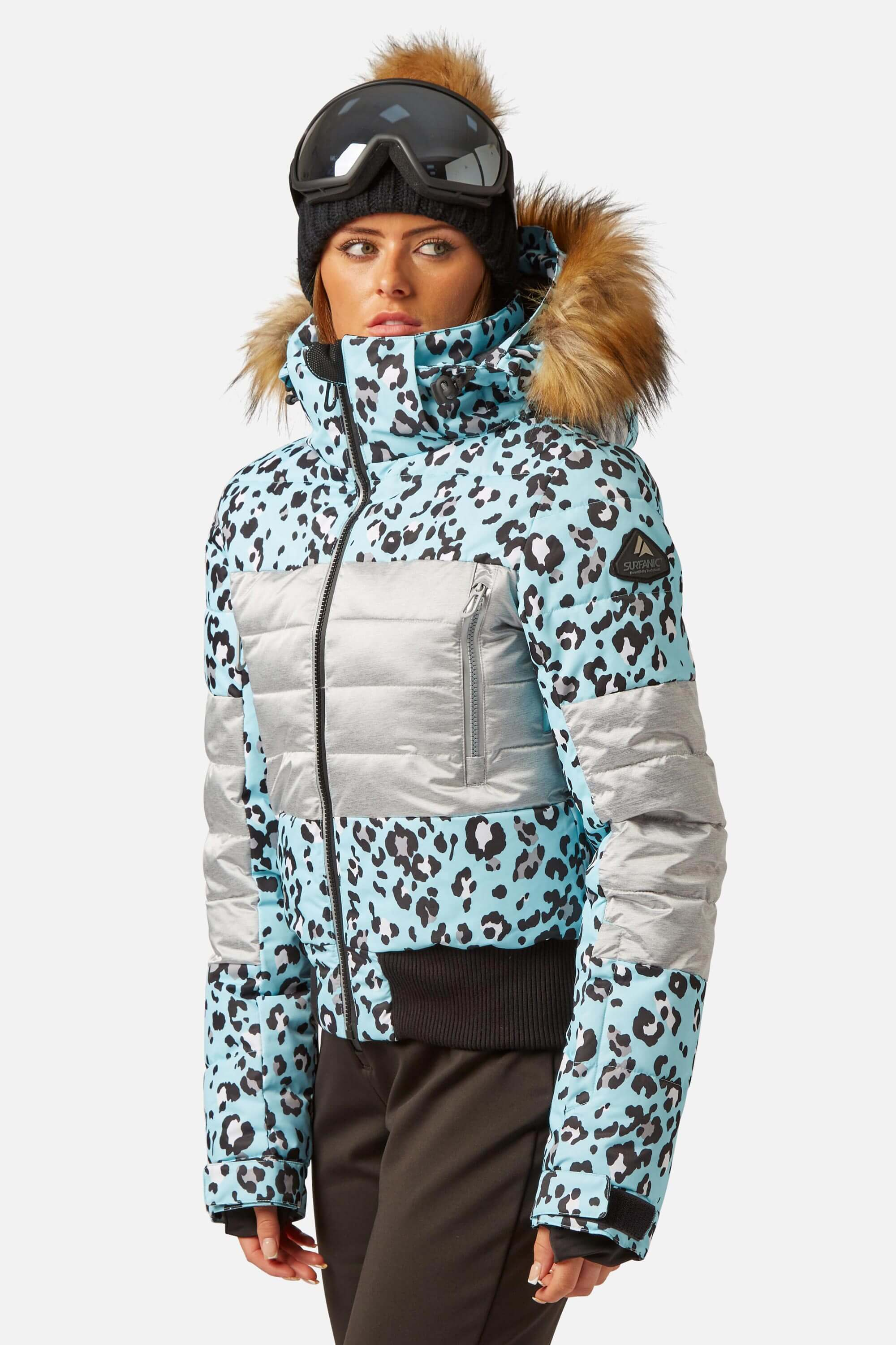 Fiore Hypadri Ski Jacket Disco Leopard Sky