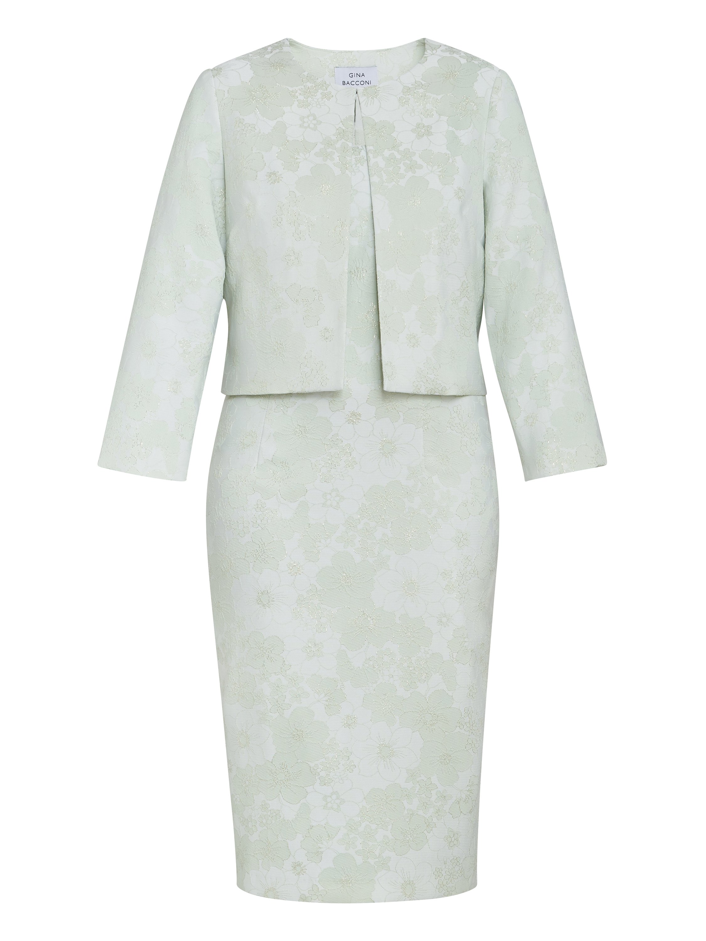 Lily Jacquard Shift Dress And Bolero