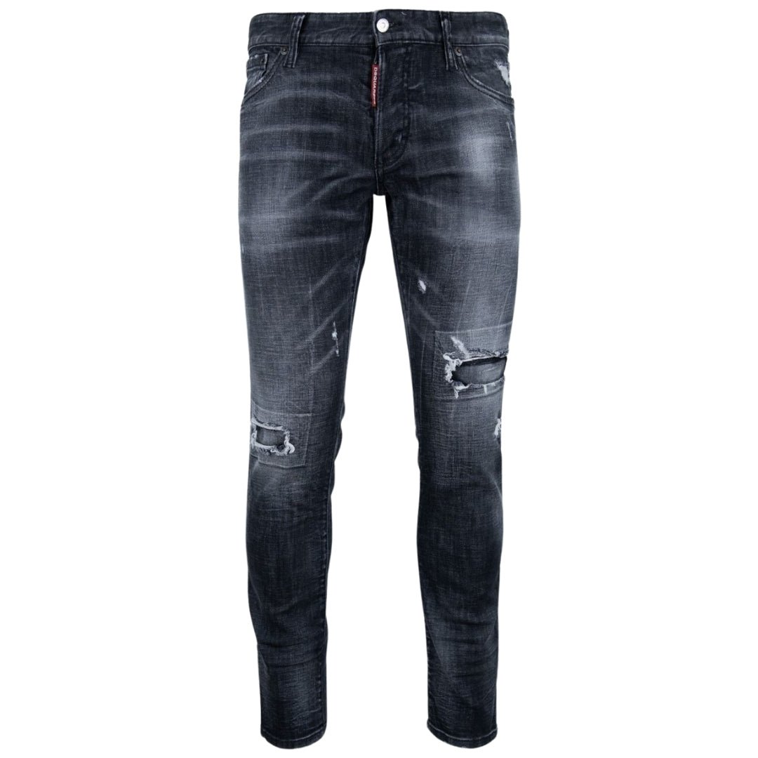 Dsquared2 Relax Long Crotch Reinforced Ripped Black Jeans main image 0