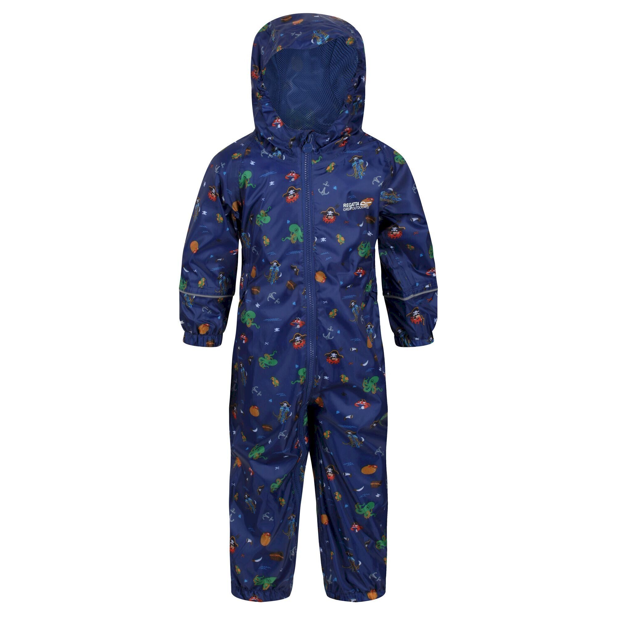 Regatta Childrens Kids Pobble Pirate Puddle Suit New Royal